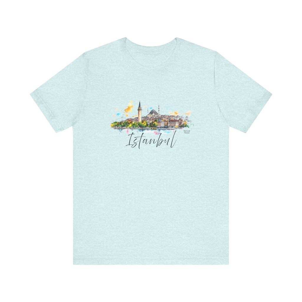 Istanbul T-Shirt – Watercolor Skyline