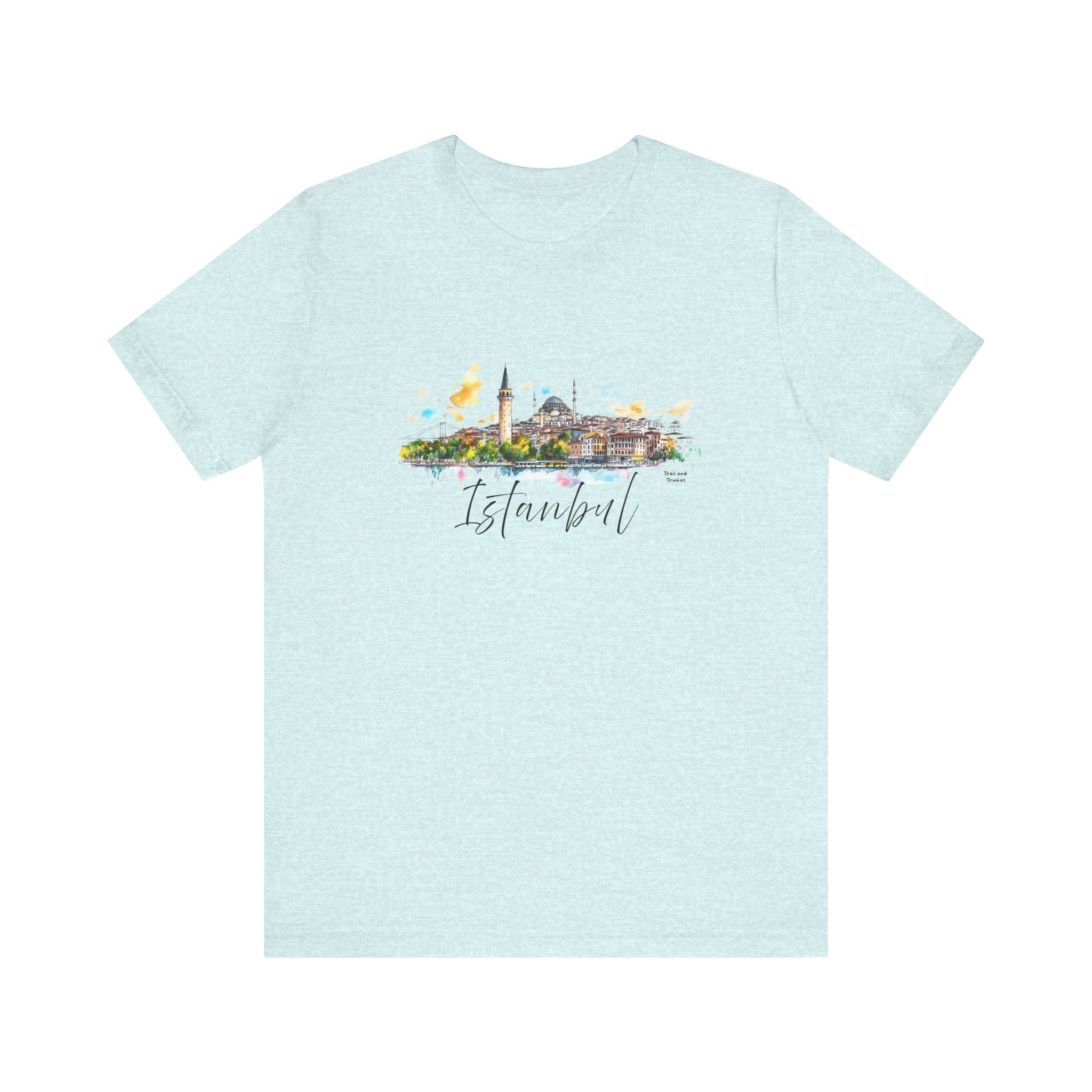 Istanbul T-Shirt – Watercolor Skyline