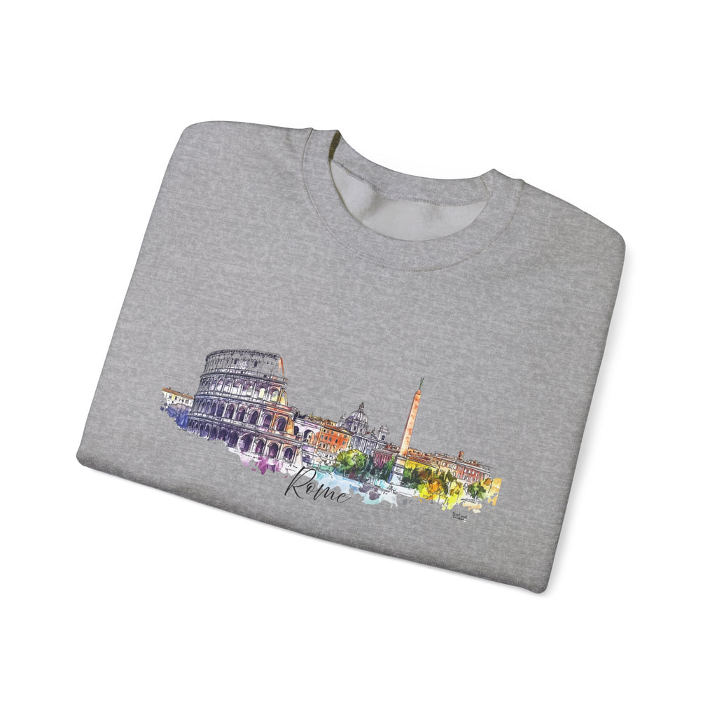 Rome Sweatshirt – Watercolor Skyline