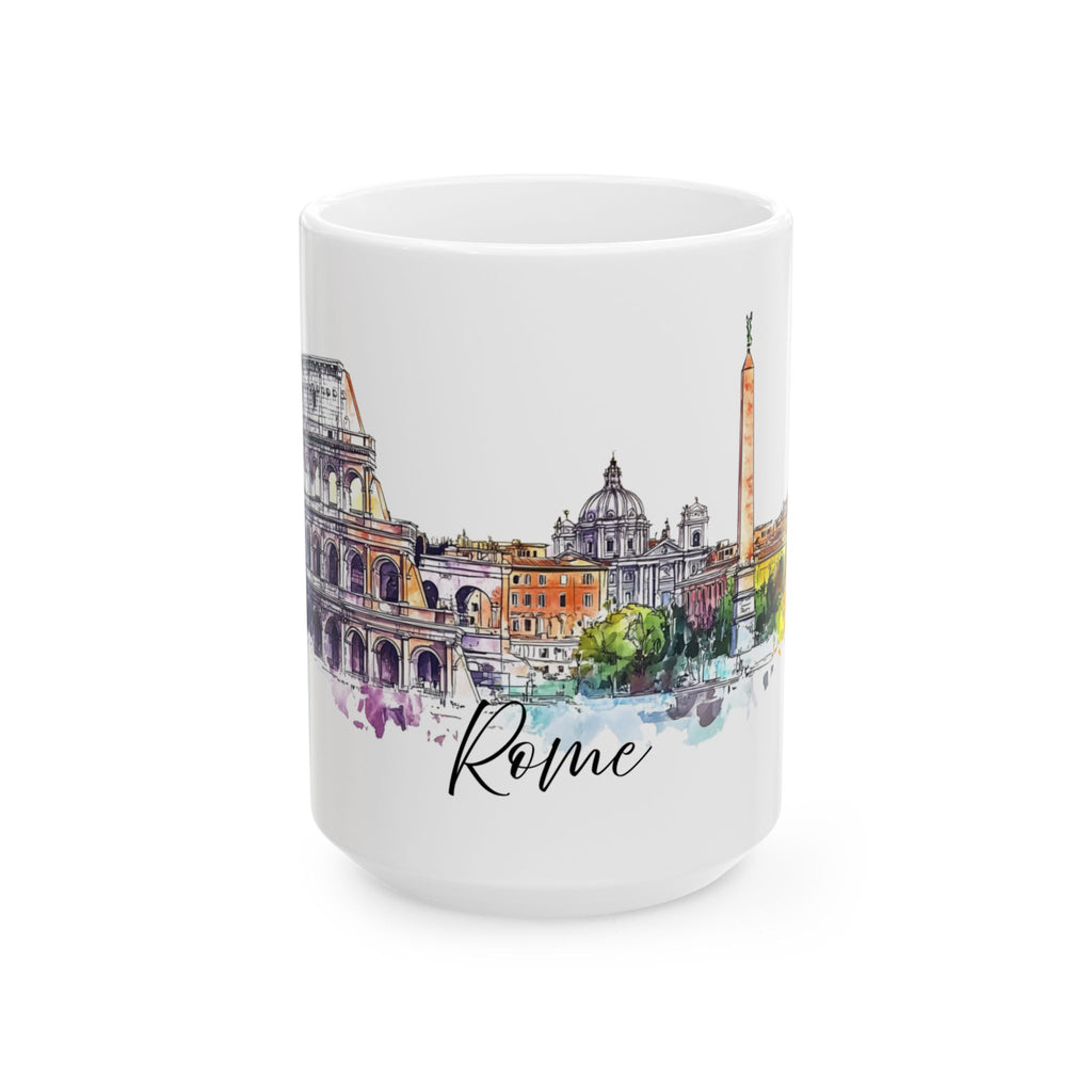 Rome Mug – Watercolor Skyline