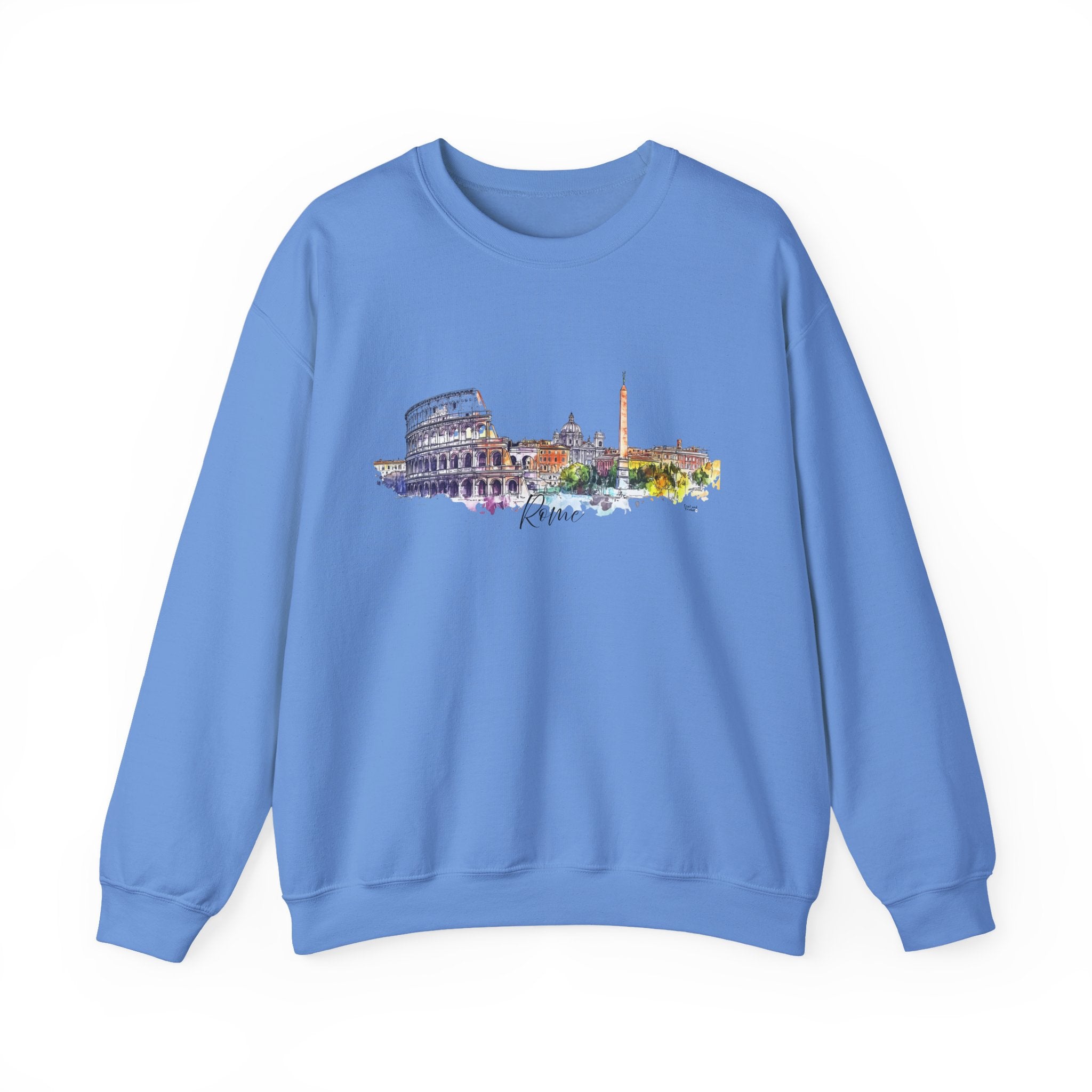 Rome Sweatshirt – Watercolor Skyline