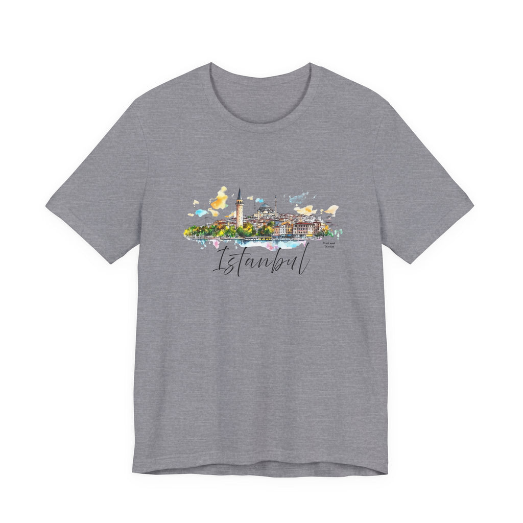 Istanbul T-Shirt – Watercolor Skyline