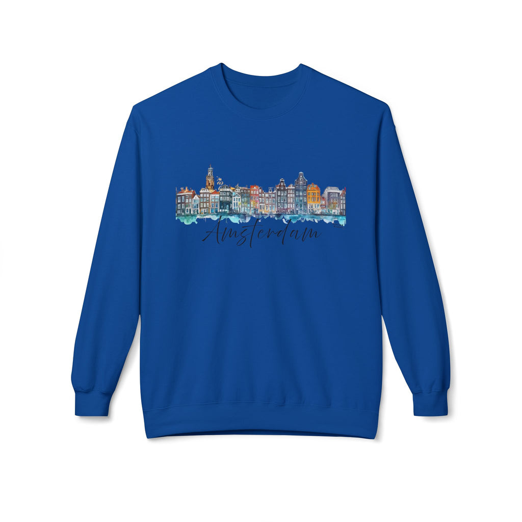 Amsterdam Sweatshirt – Watercolor Skyline