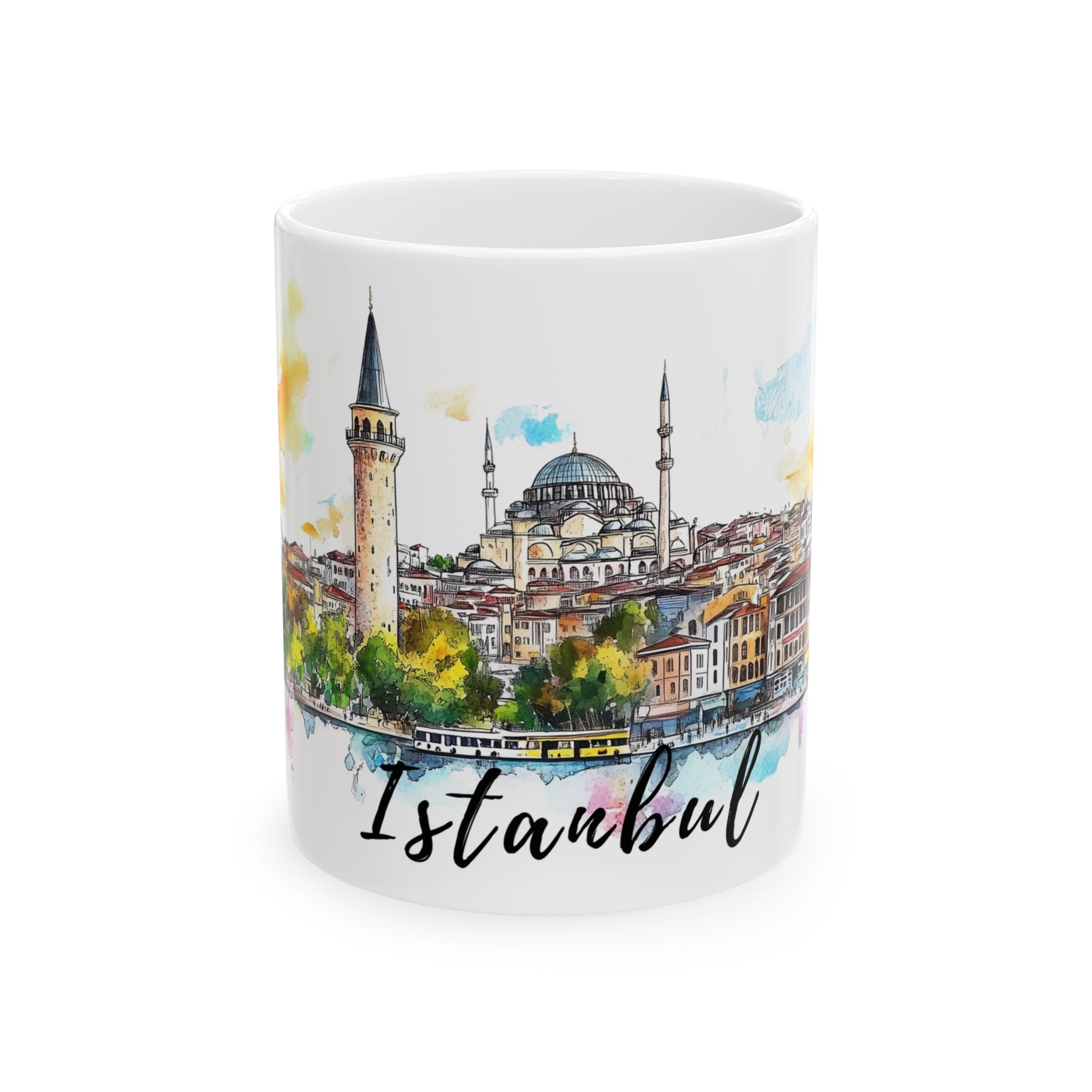 Istanbul Mug – Watercolor Skyline