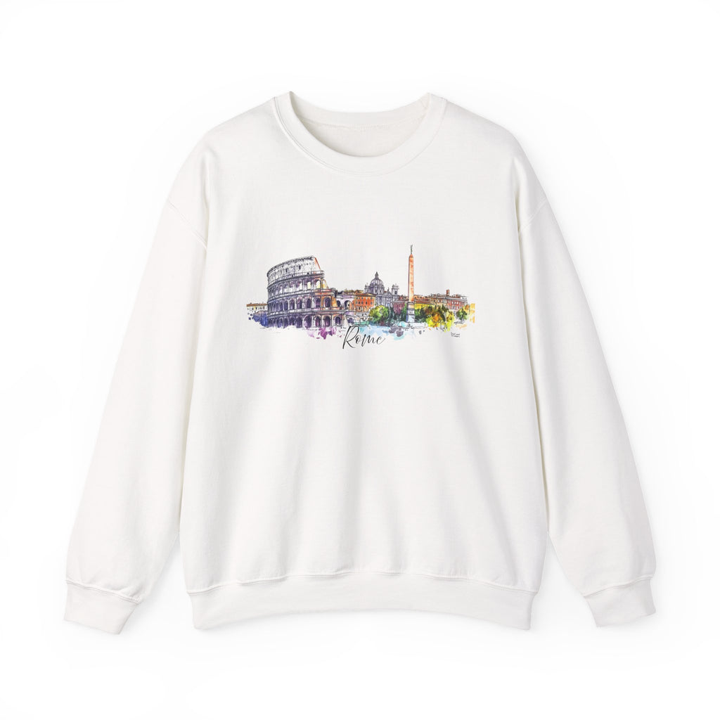 Rome Sweatshirt – Watercolor Skyline