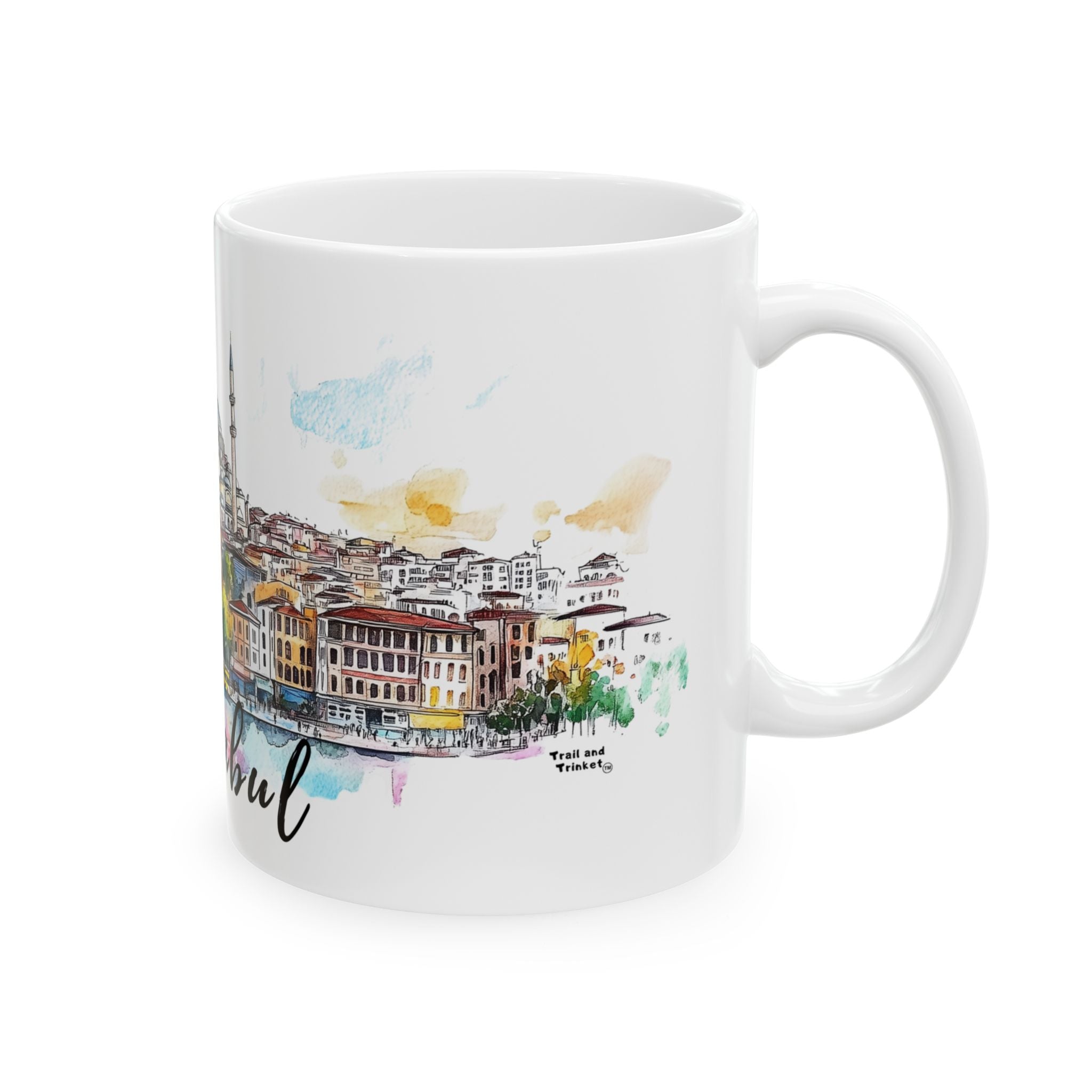 Istanbul Mug – Watercolor Skyline