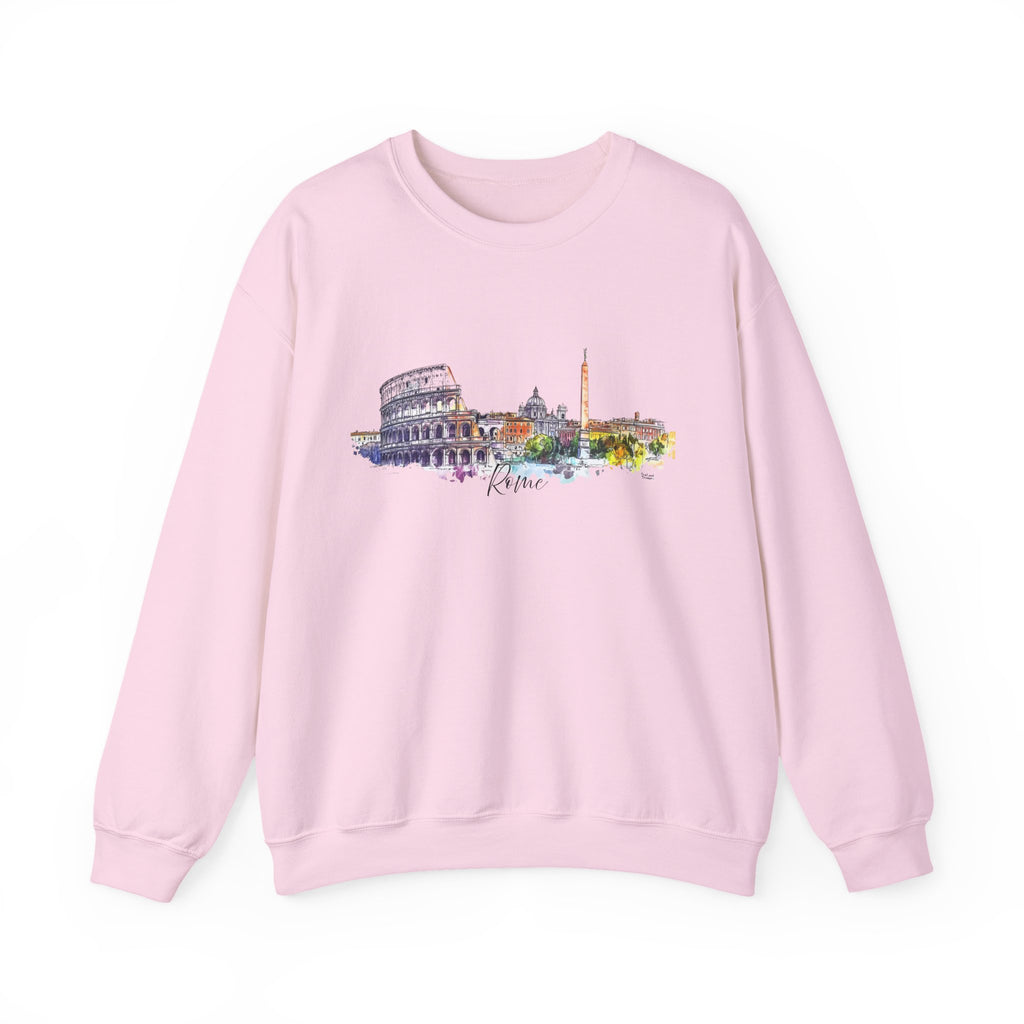 Rome Sweatshirt – Watercolor Skyline