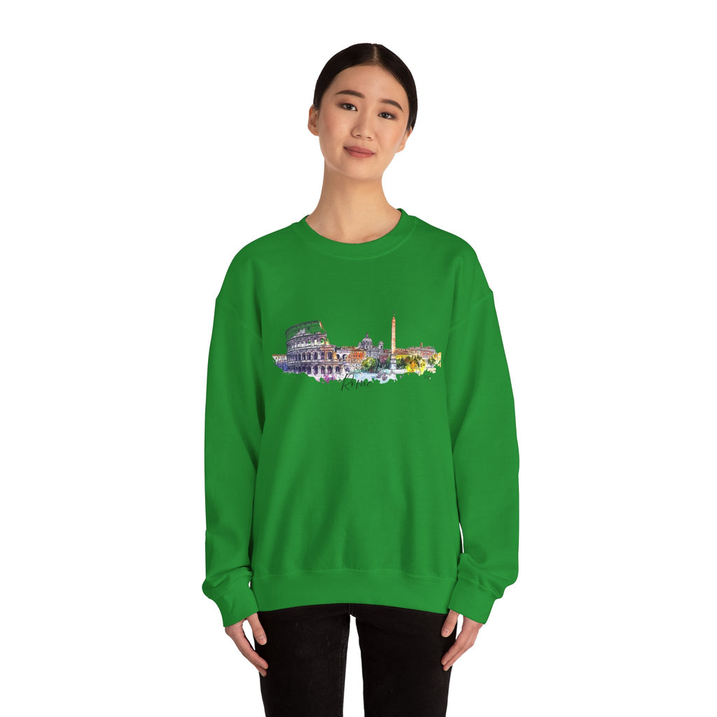 Rome Sweatshirt – Watercolor Skyline