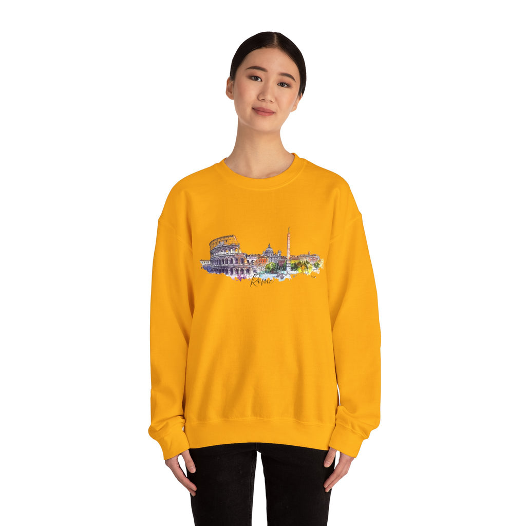 Rome Sweatshirt – Watercolor Skyline