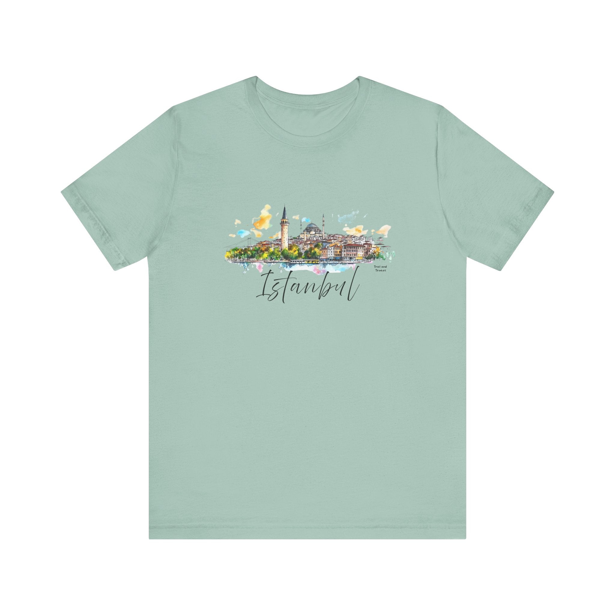 Istanbul T-Shirt – Watercolor Skyline