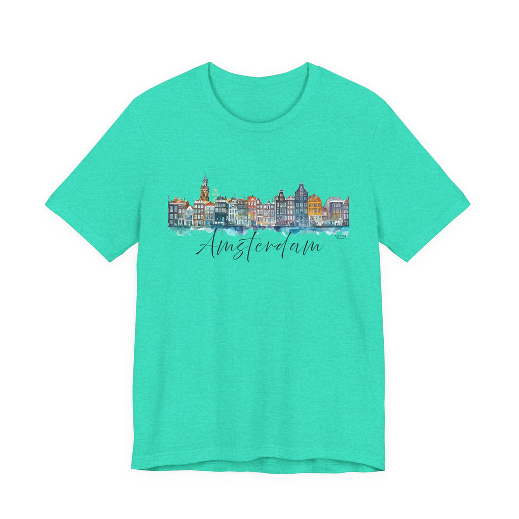 Amsterdam T-Shirt – Watercolor Skyline