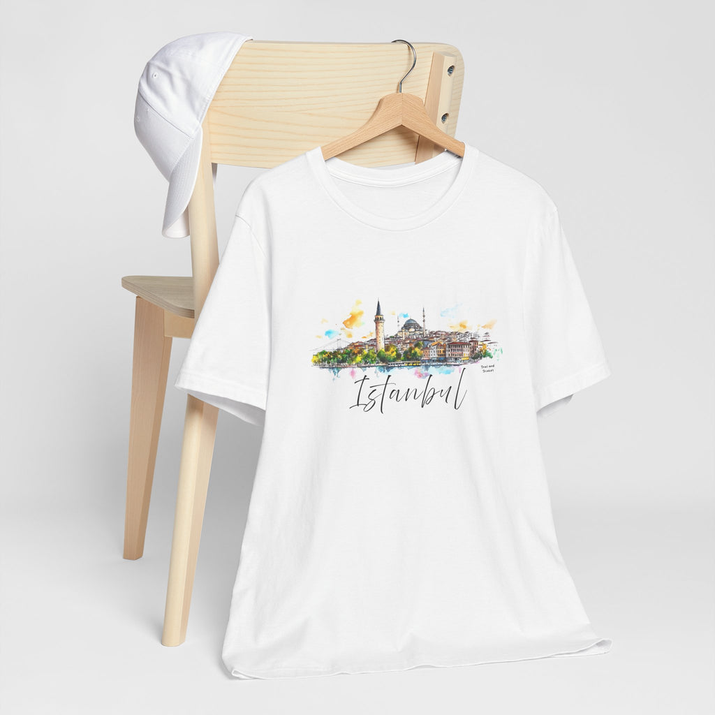Istanbul T-Shirt – Watercolor Skyline