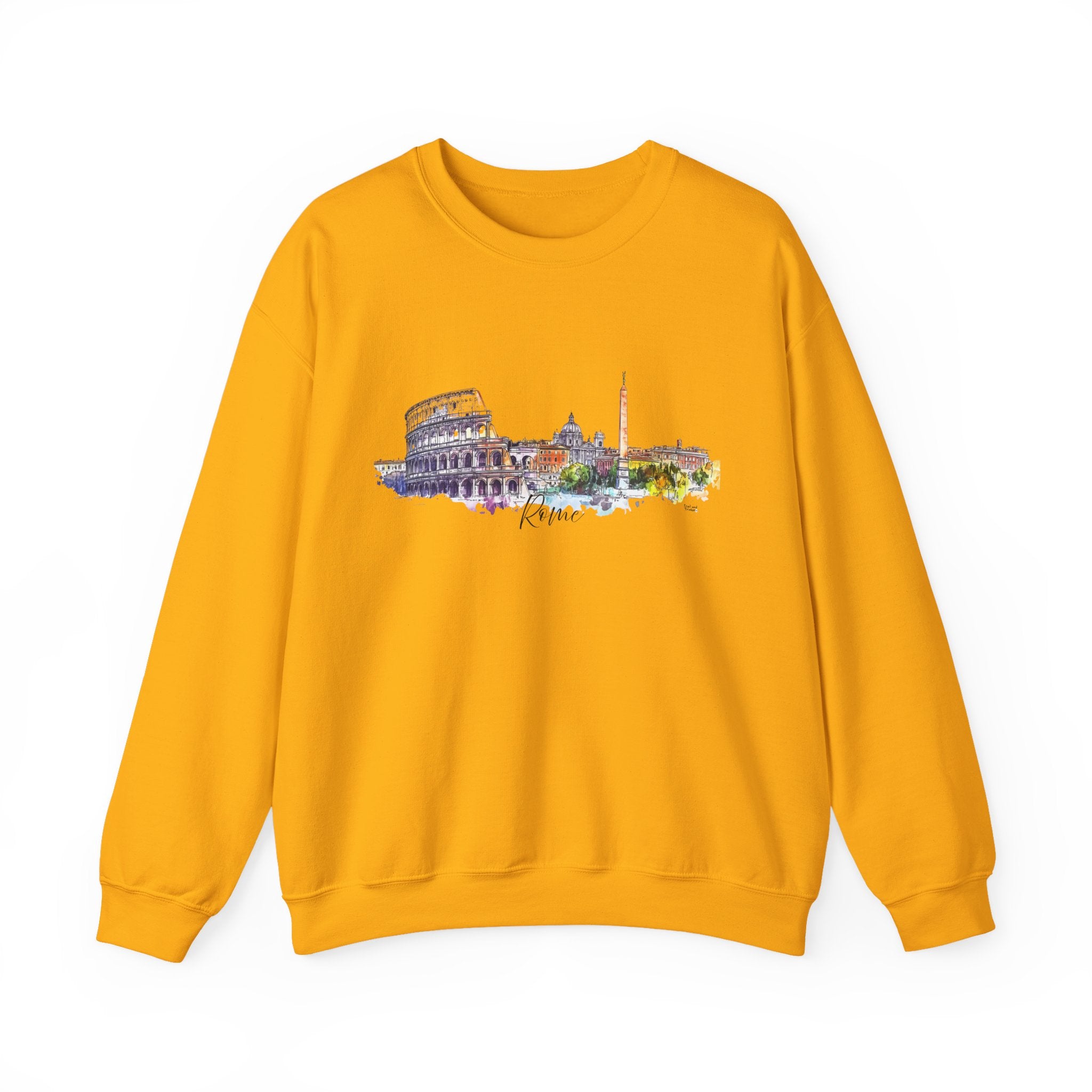 Rome Sweatshirt – Watercolor Skyline