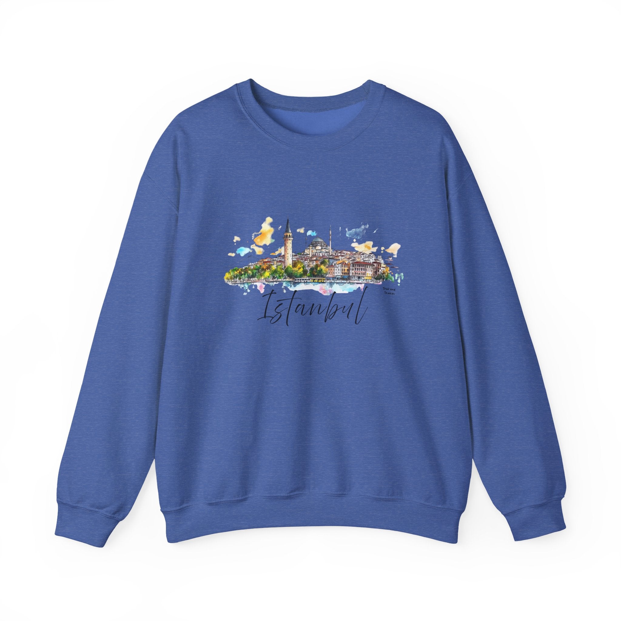 Istanbul Sweatshirt – Watercolor Skyline