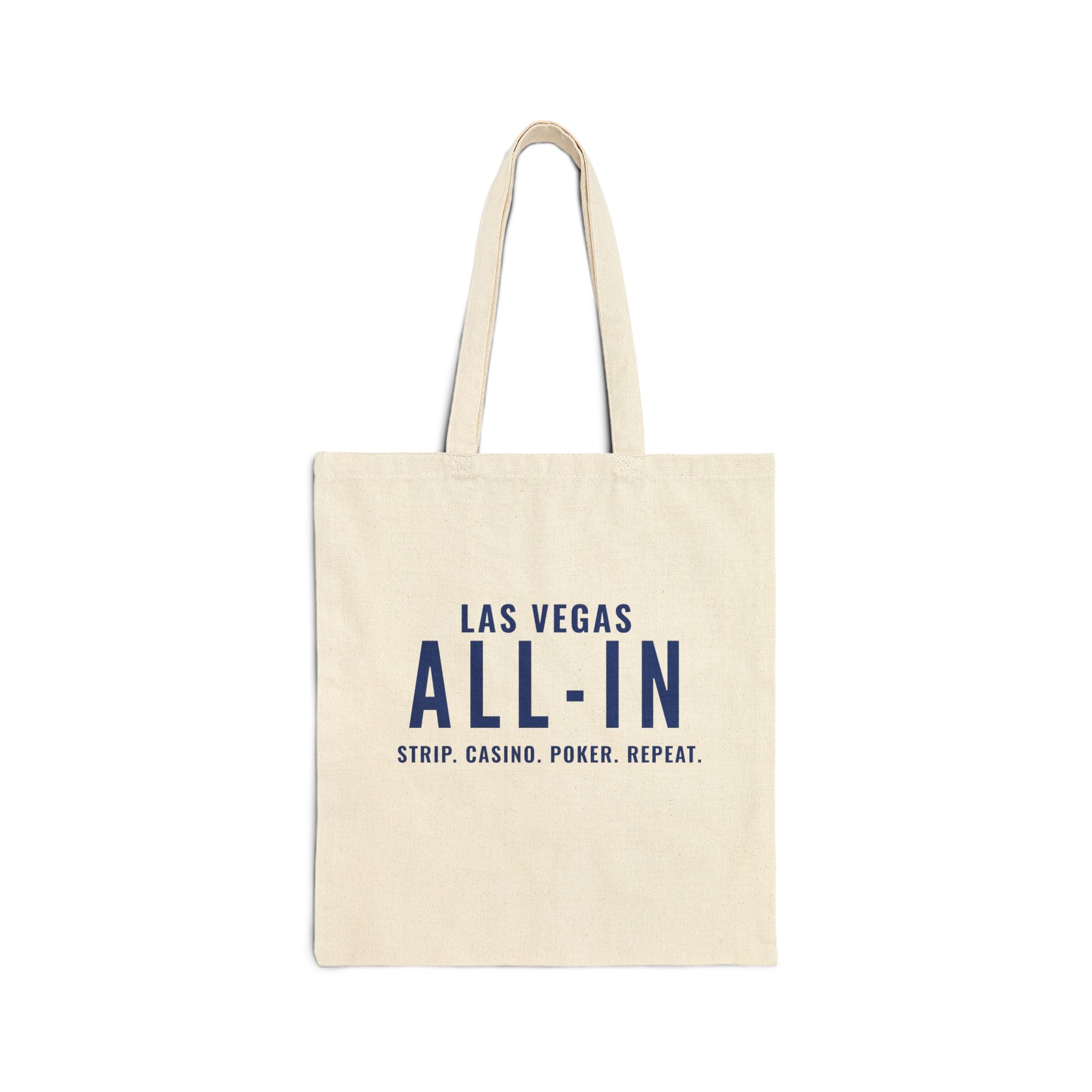 Las Vegas "ALL-IN" Cotton Canvas Tote | Rhythm & Route Collection