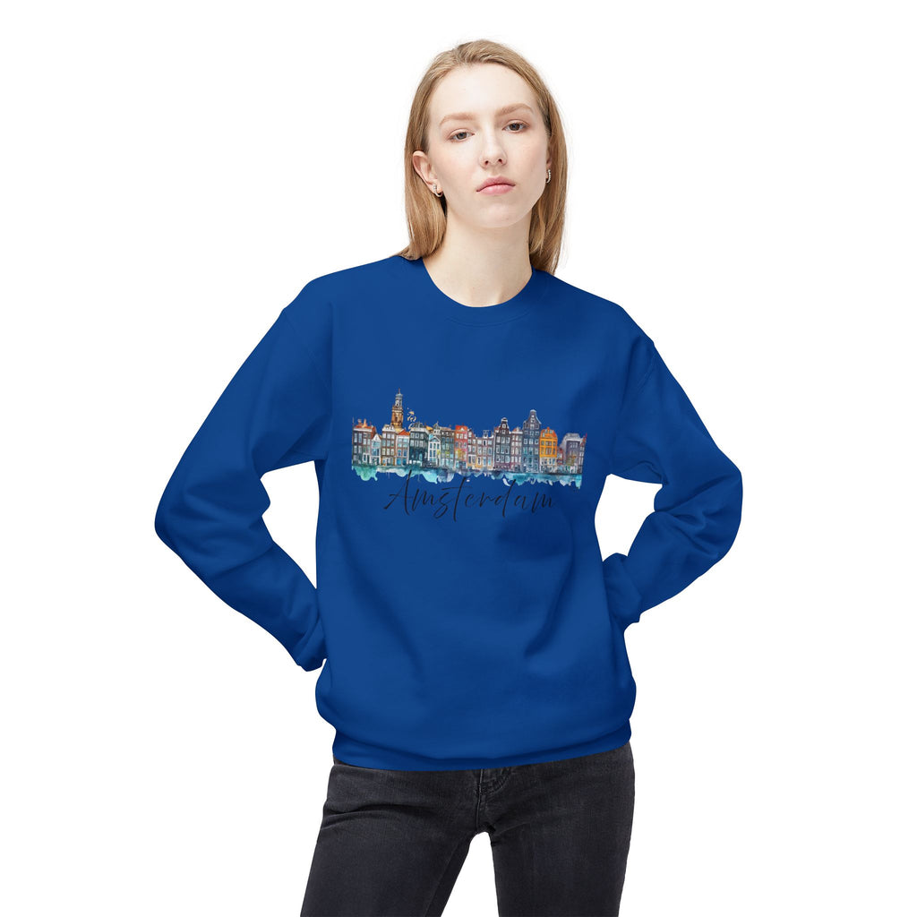 Amsterdam Sweatshirt – Watercolor Skyline
