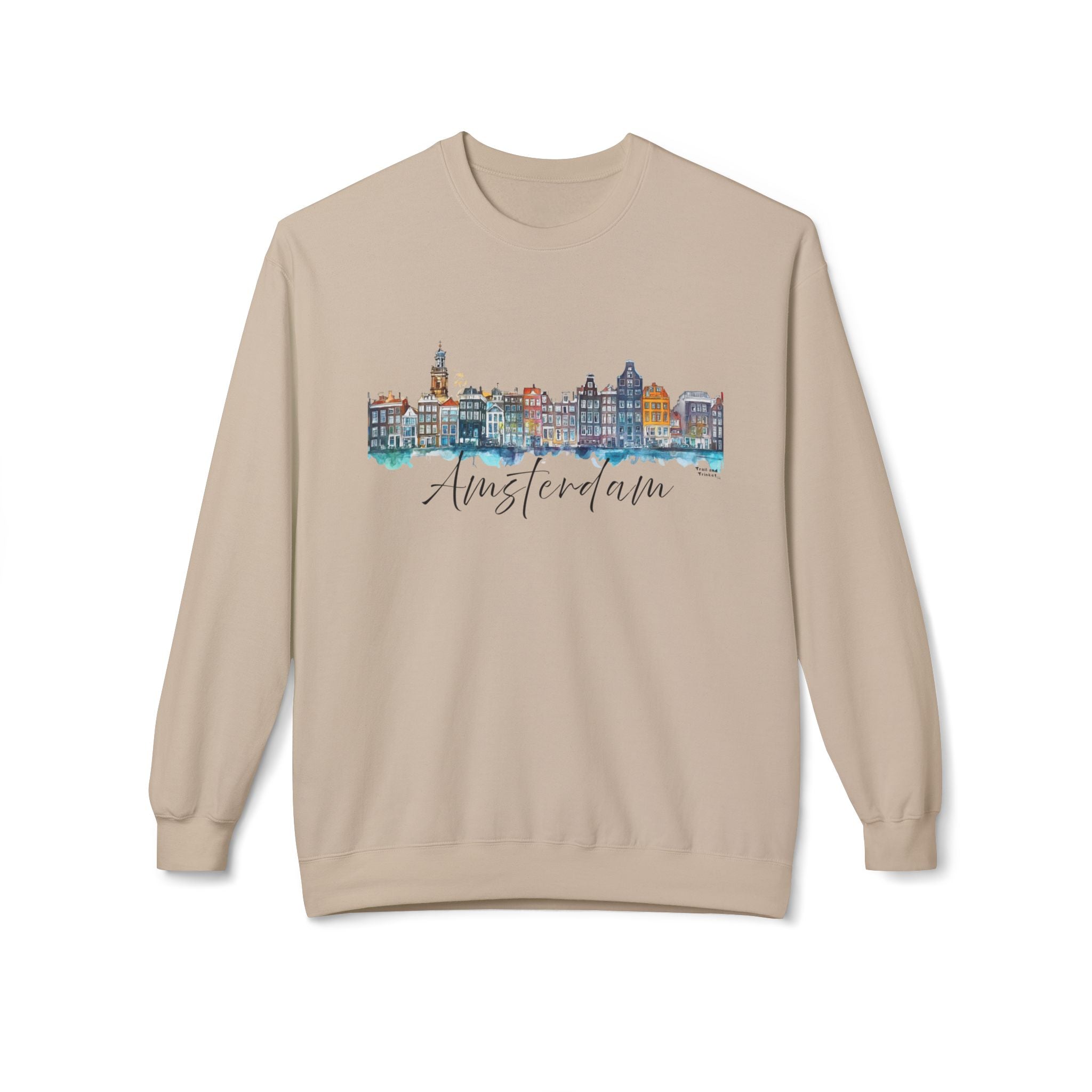 Amsterdam Sweatshirt – Watercolor Skyline