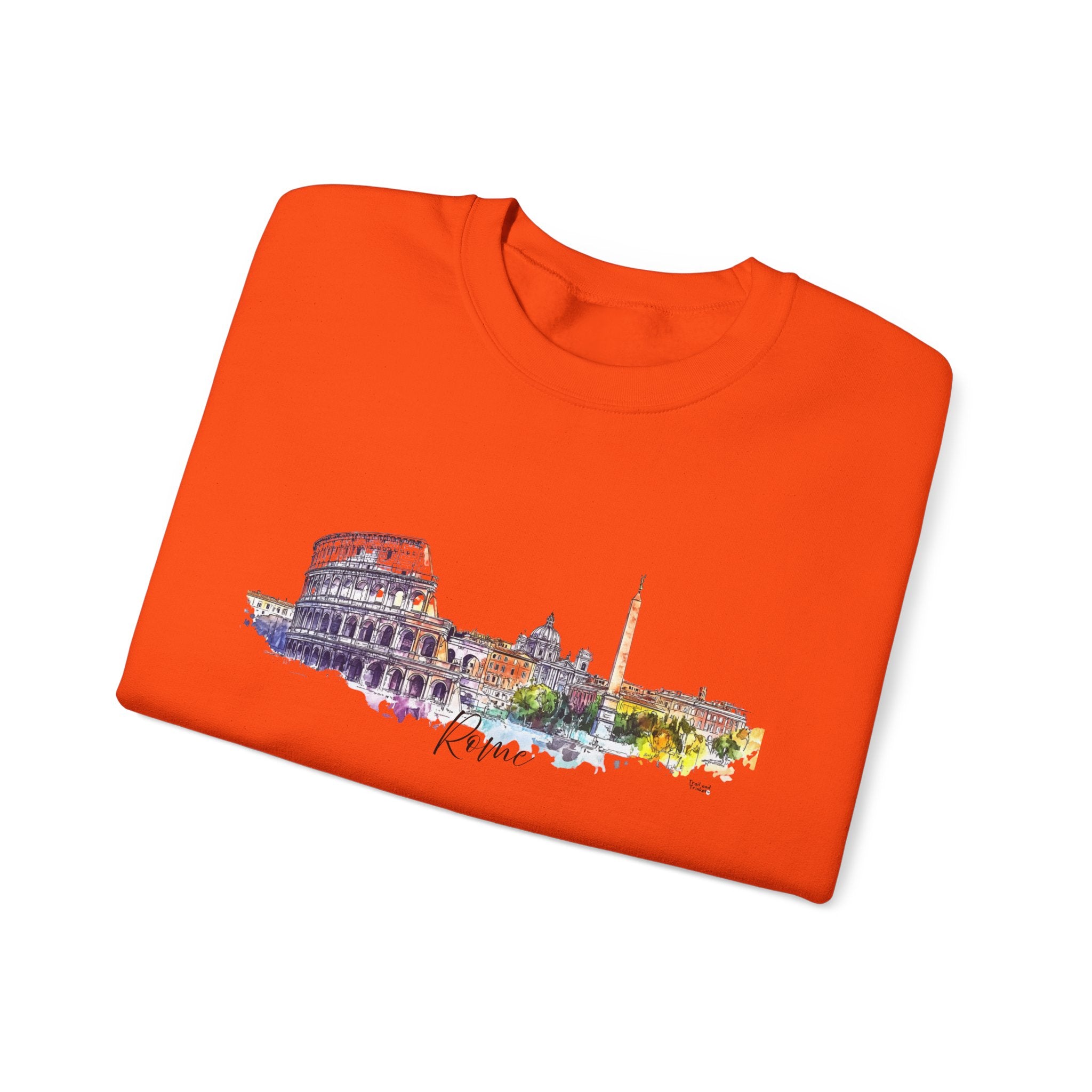 Rome Sweatshirt – Watercolor Skyline