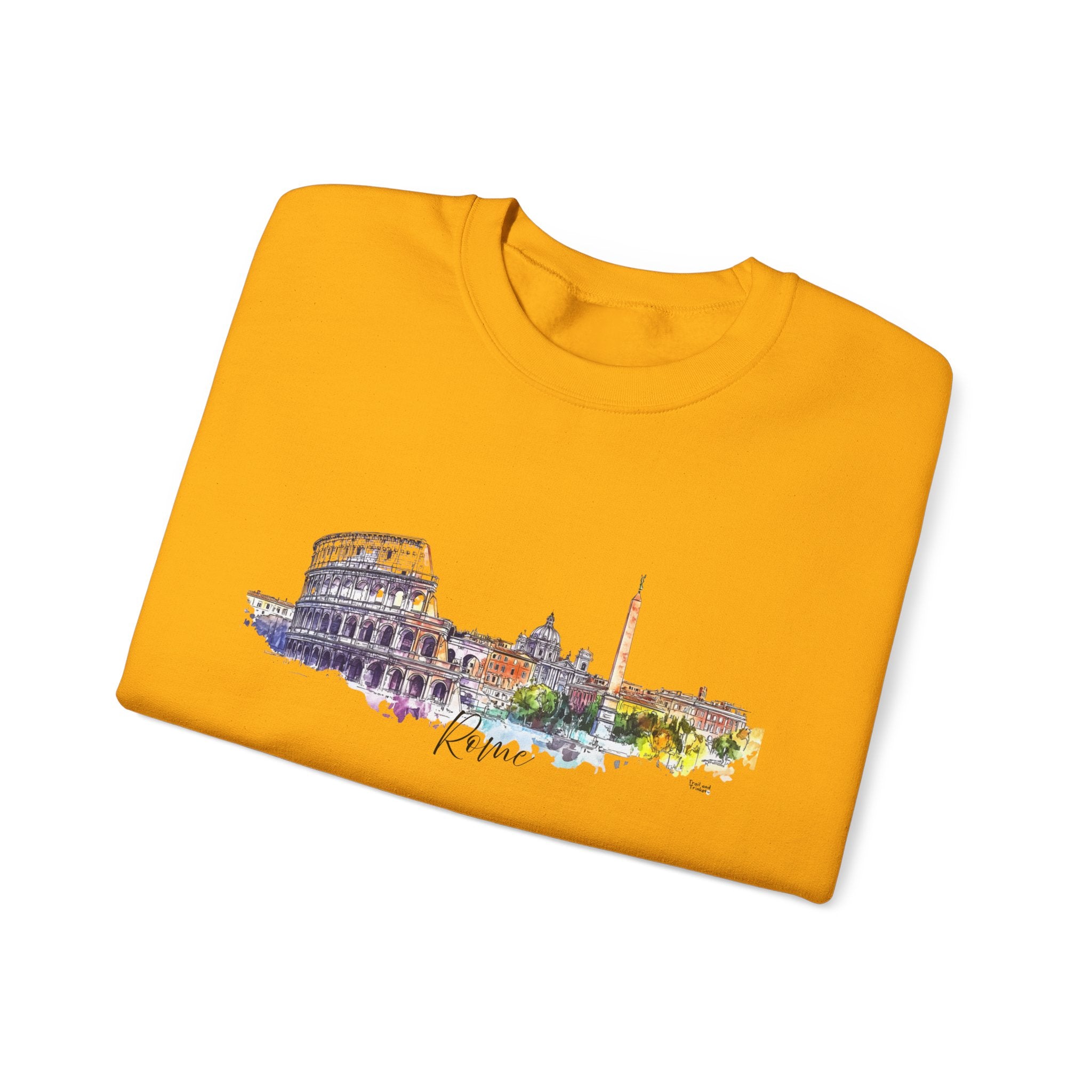 Rome Sweatshirt – Watercolor Skyline