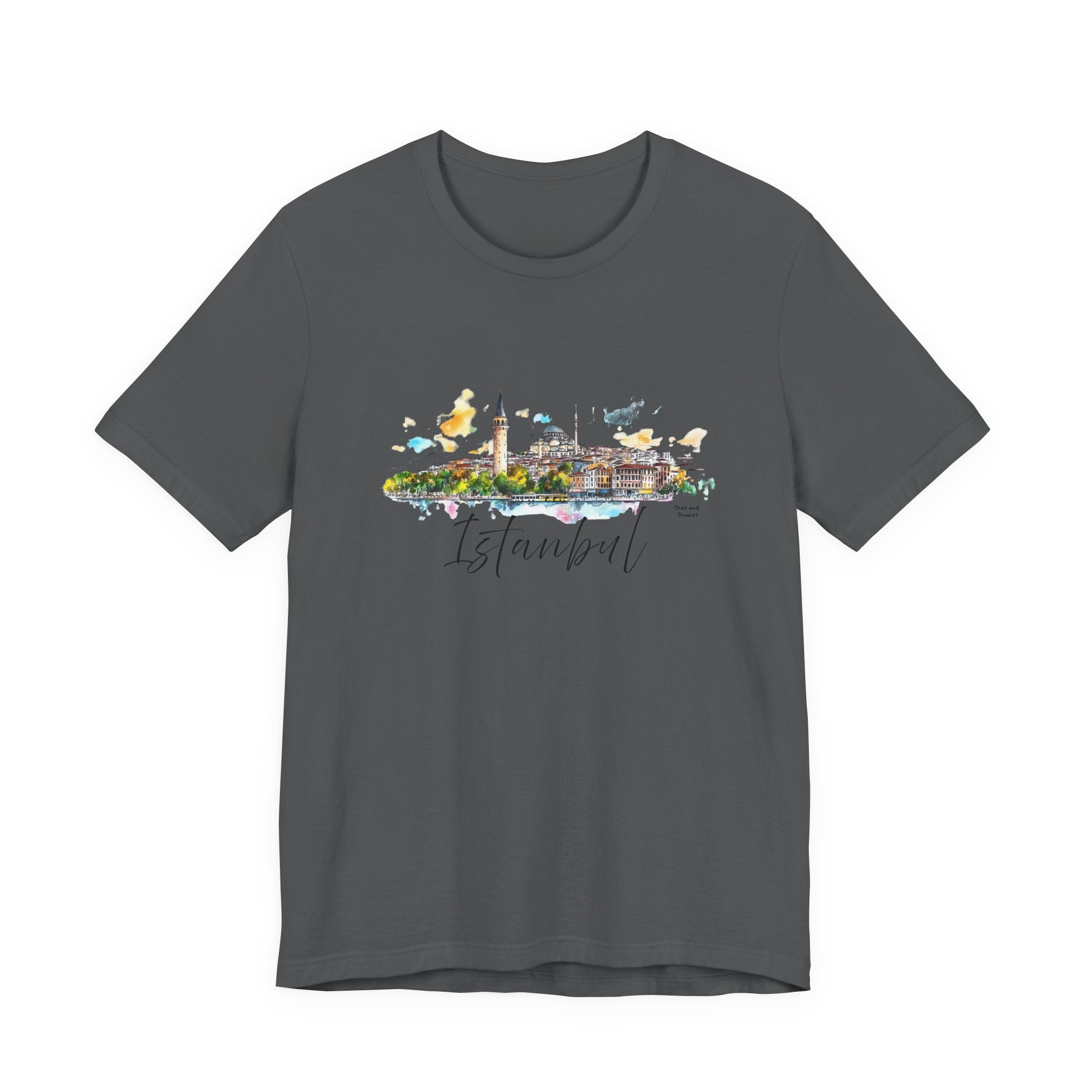 Istanbul T-Shirt – Watercolor Skyline
