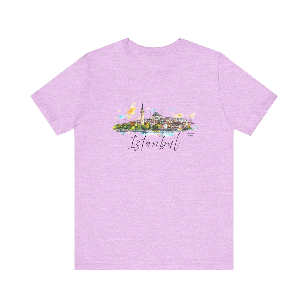 Istanbul T-Shirt – Watercolor Skyline