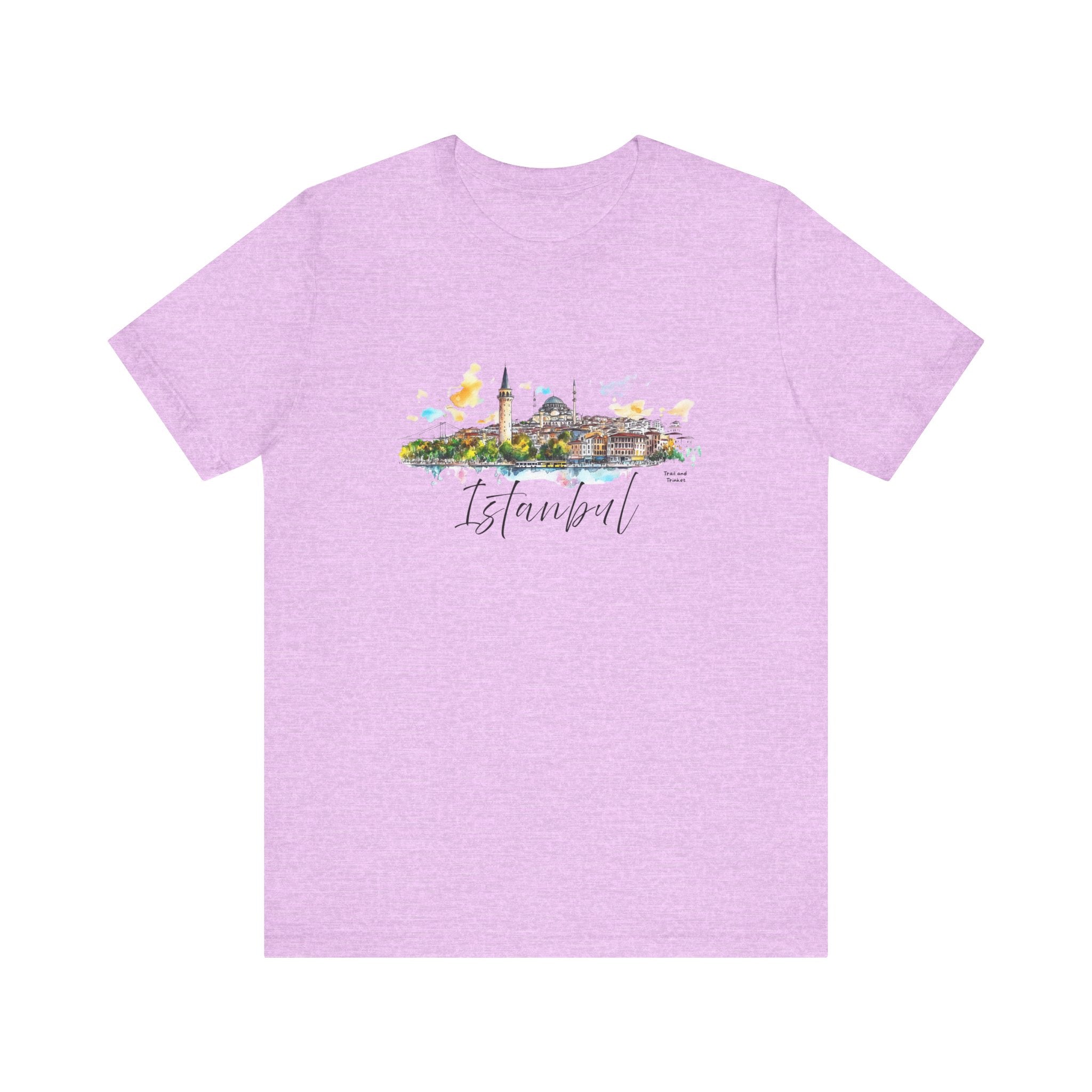 Istanbul T-Shirt – Watercolor Skyline