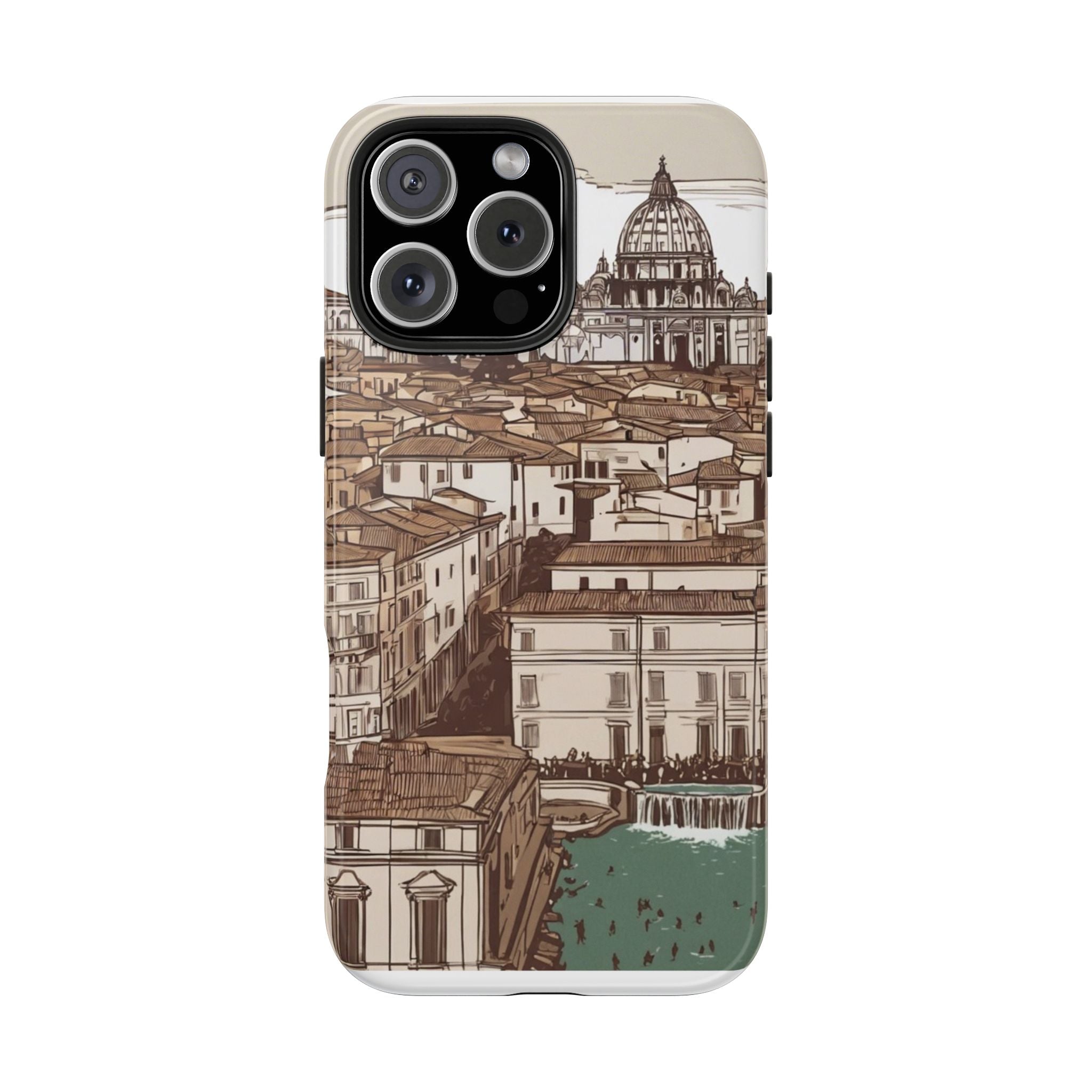 Rome Phone Case – Watercolor Skyline
