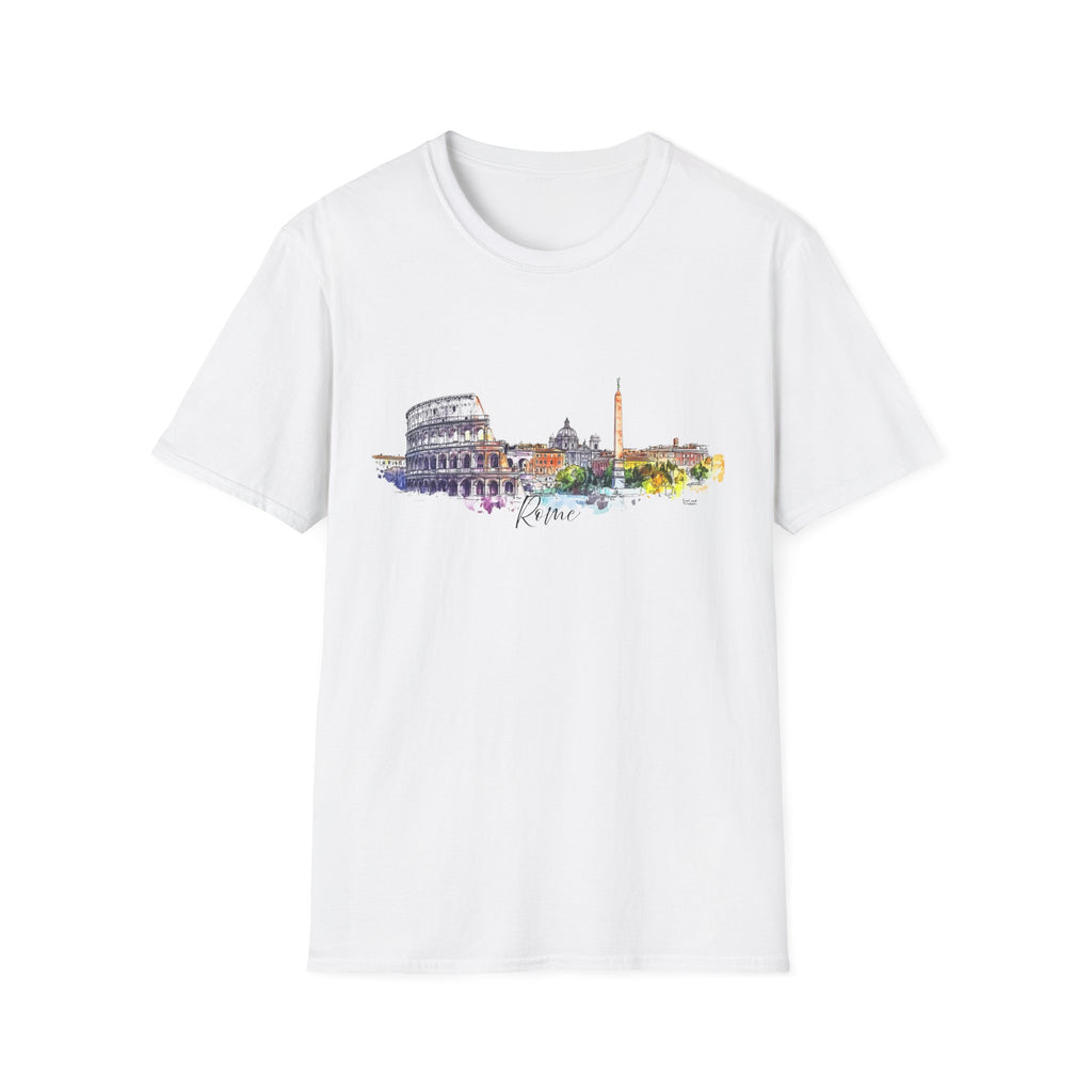 Rome T-Shirt – Watercolor Skyline