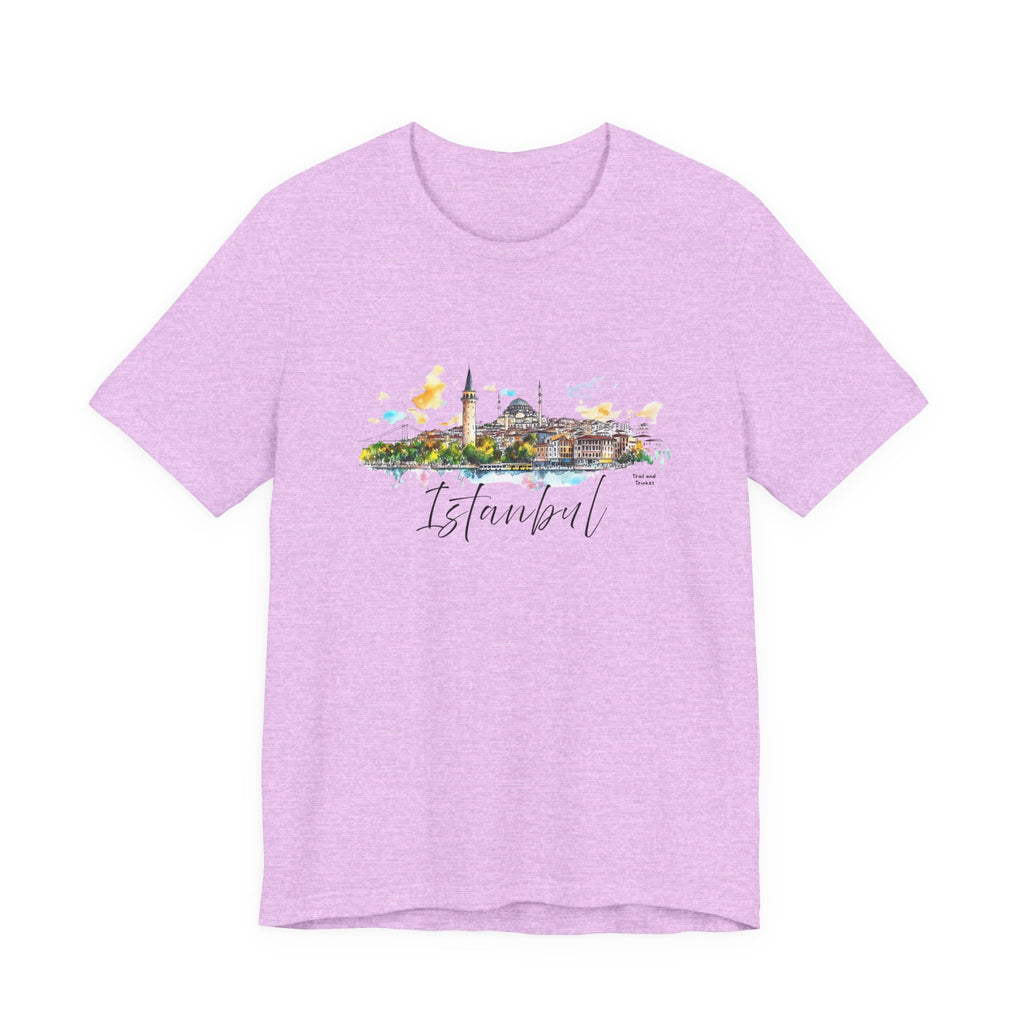 Istanbul T-Shirt – Watercolor Skyline