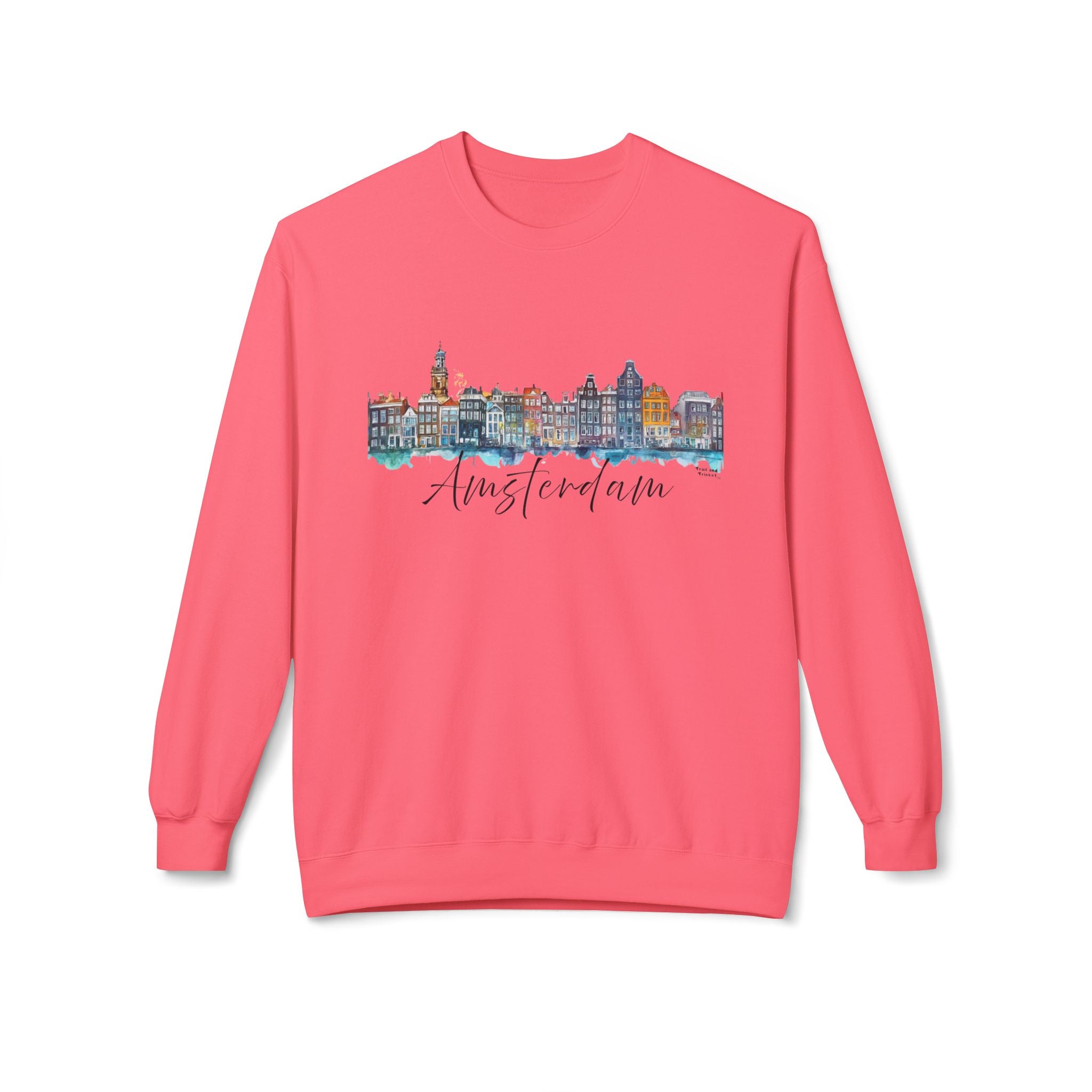 Amsterdam Sweatshirt – Watercolor Skyline