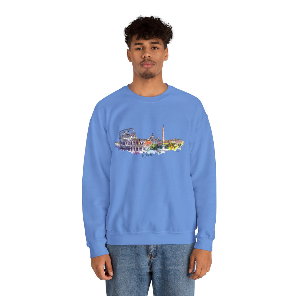 Rome Sweatshirt – Watercolor Skyline
