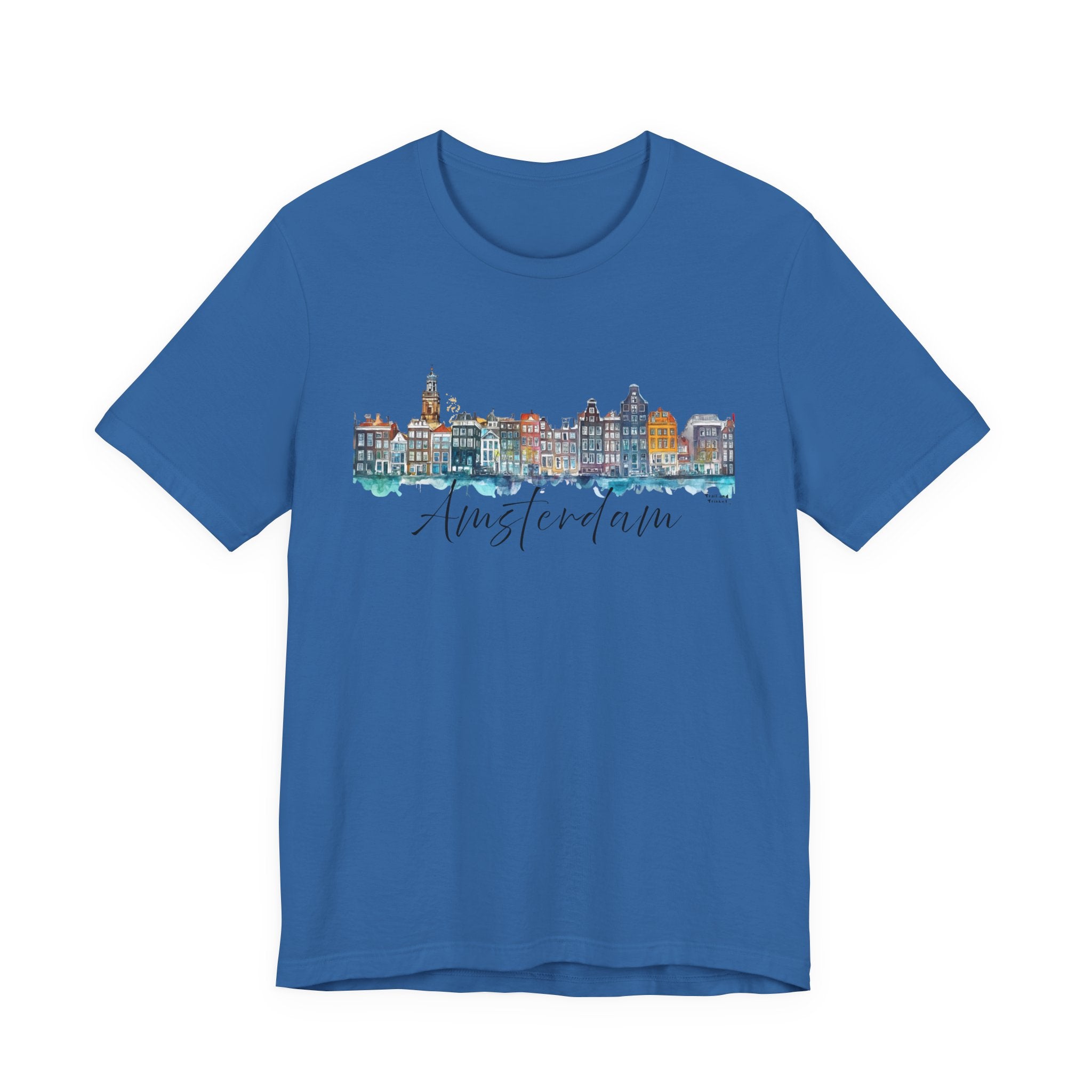 Amsterdam T-Shirt – Watercolor Skyline