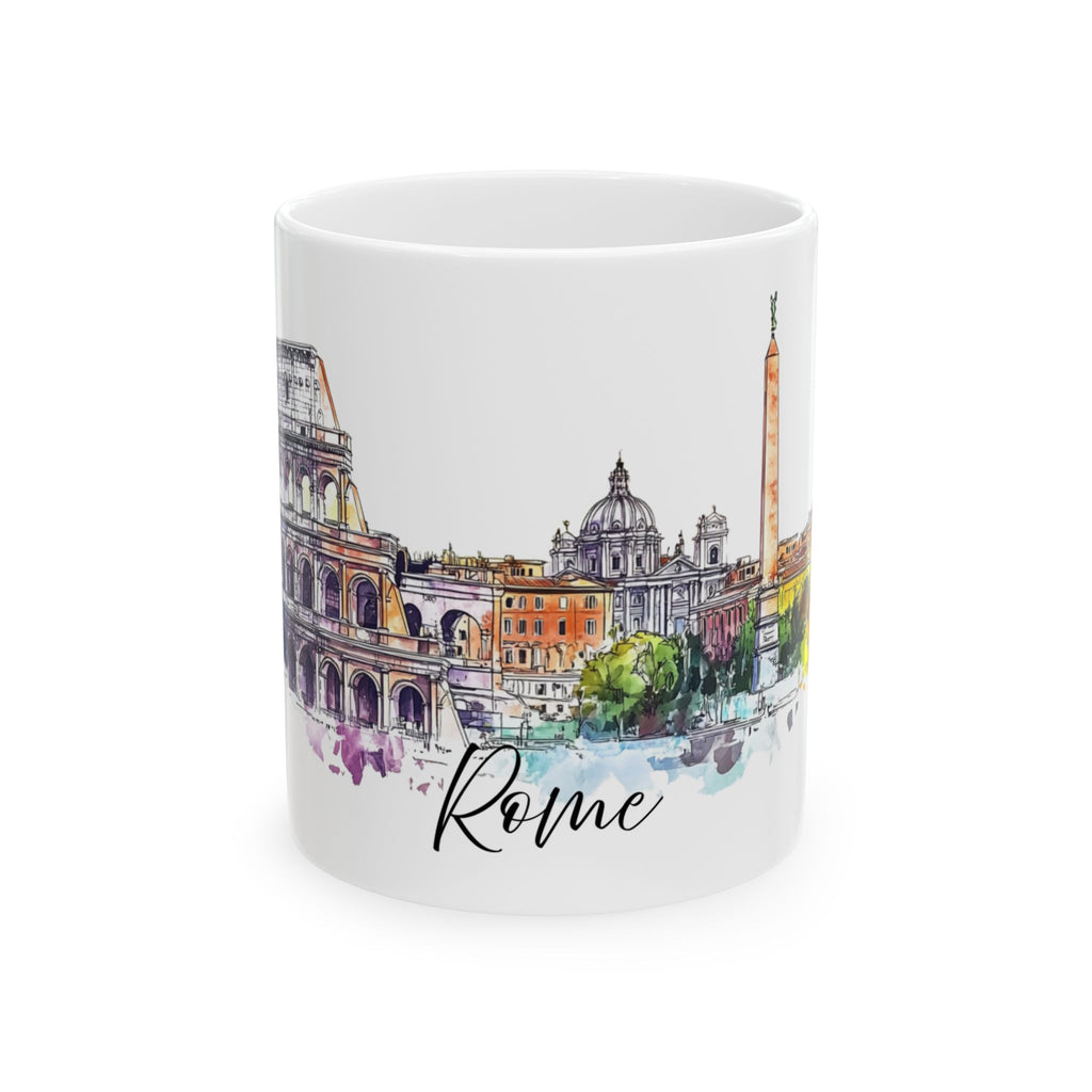 Rome Mug – Watercolor Skyline