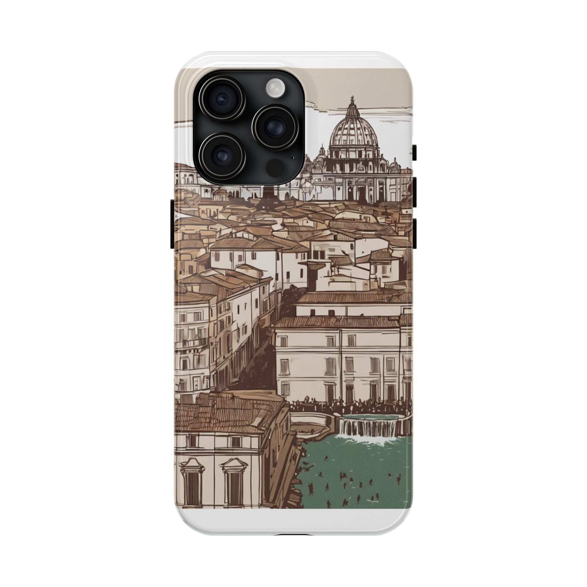 Rome Phone Case – Watercolor Skyline