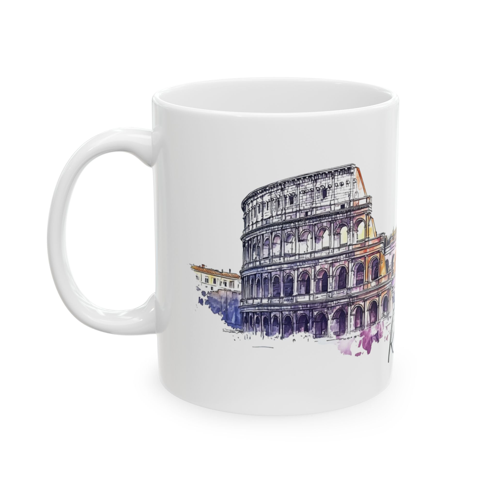 Rome Mug – Watercolor Skyline