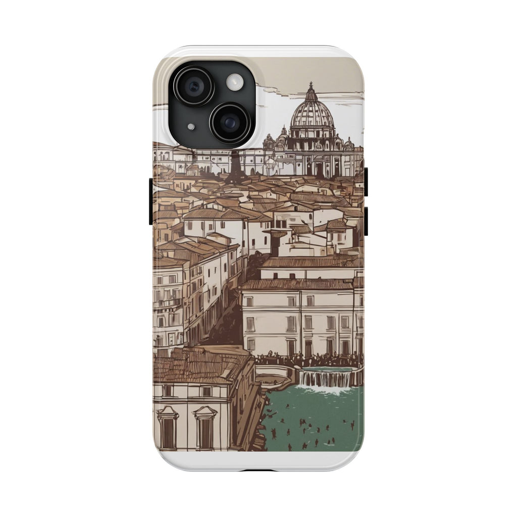 Rome Phone Case – Watercolor Skyline