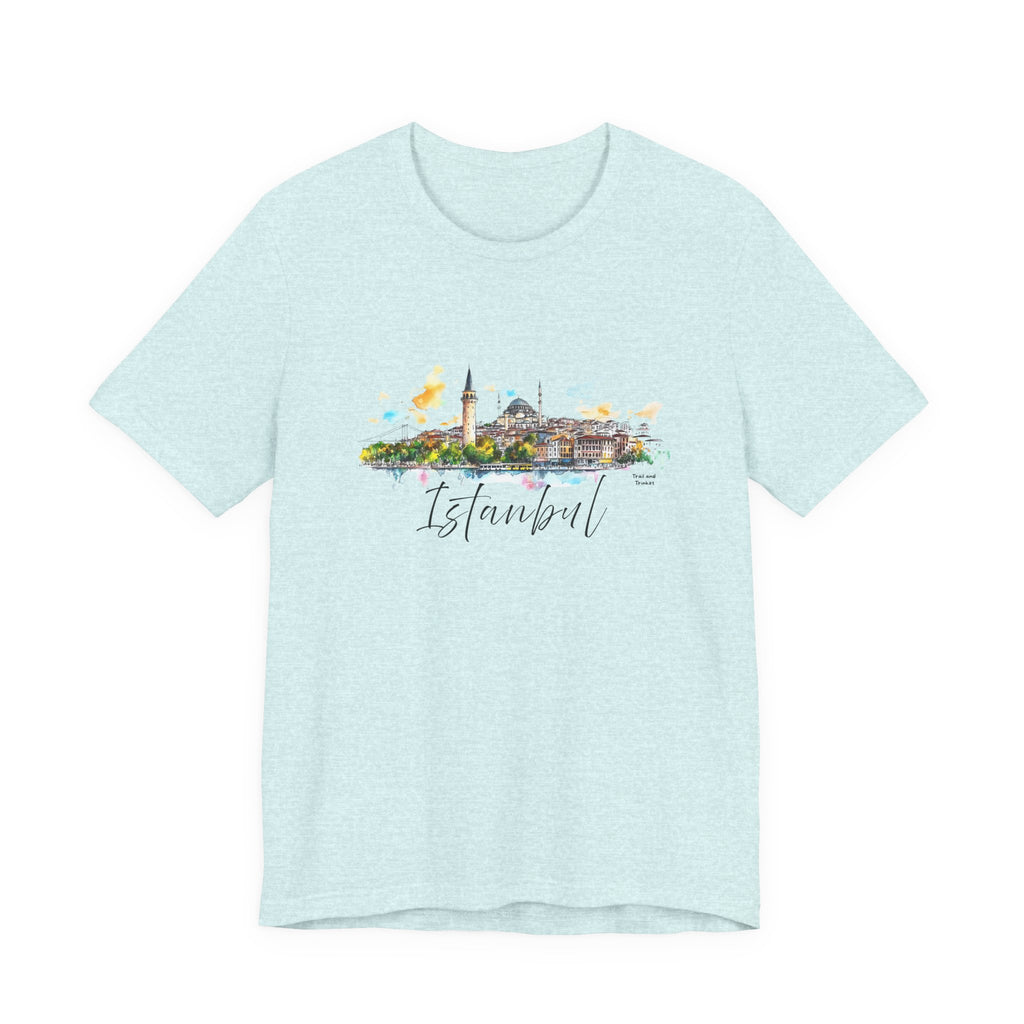 Istanbul T-Shirt – Watercolor Skyline