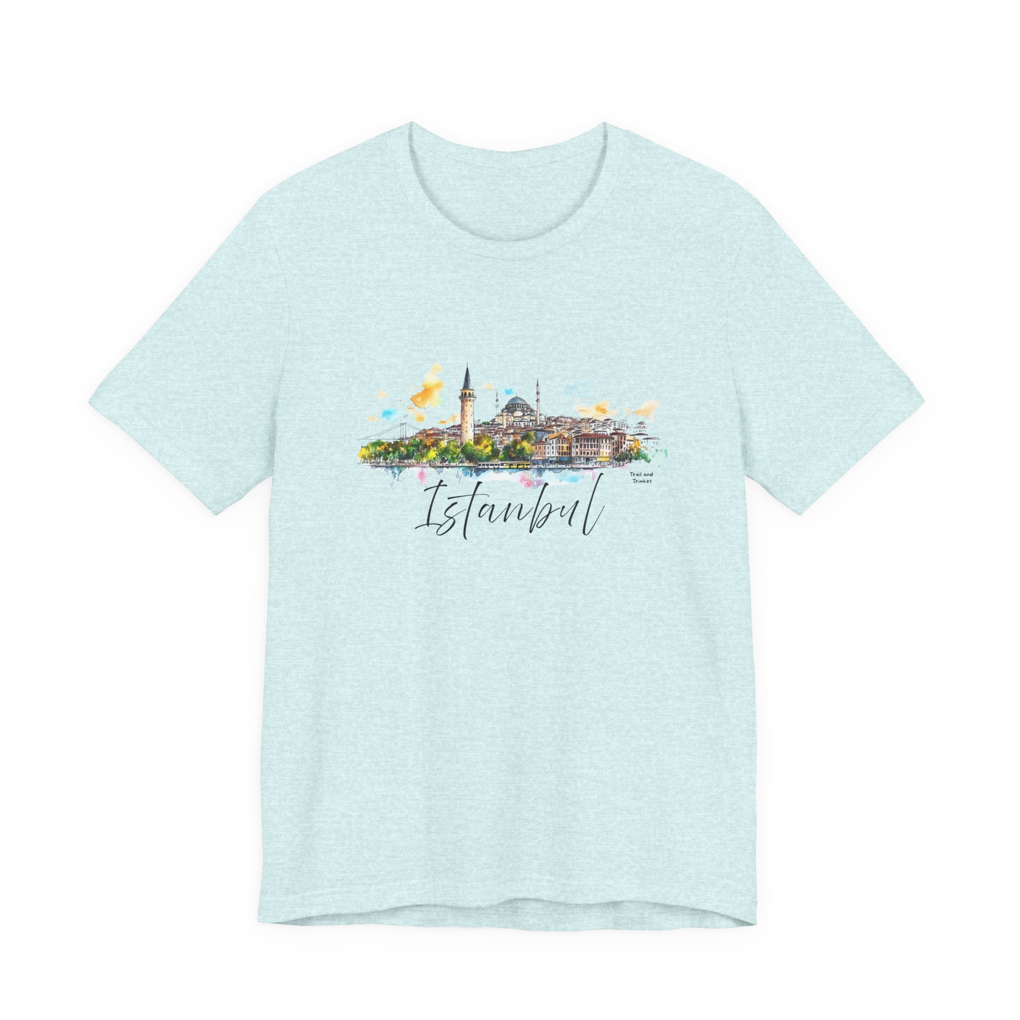 Istanbul T-Shirt – Watercolor Skyline