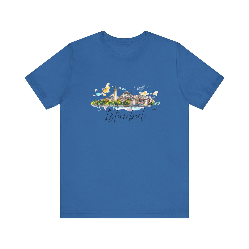 Istanbul T-Shirt – Watercolor Skyline