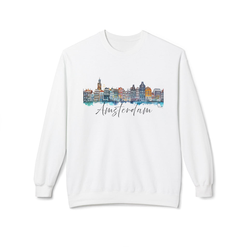 Amsterdam Sweatshirt – Watercolor Skyline