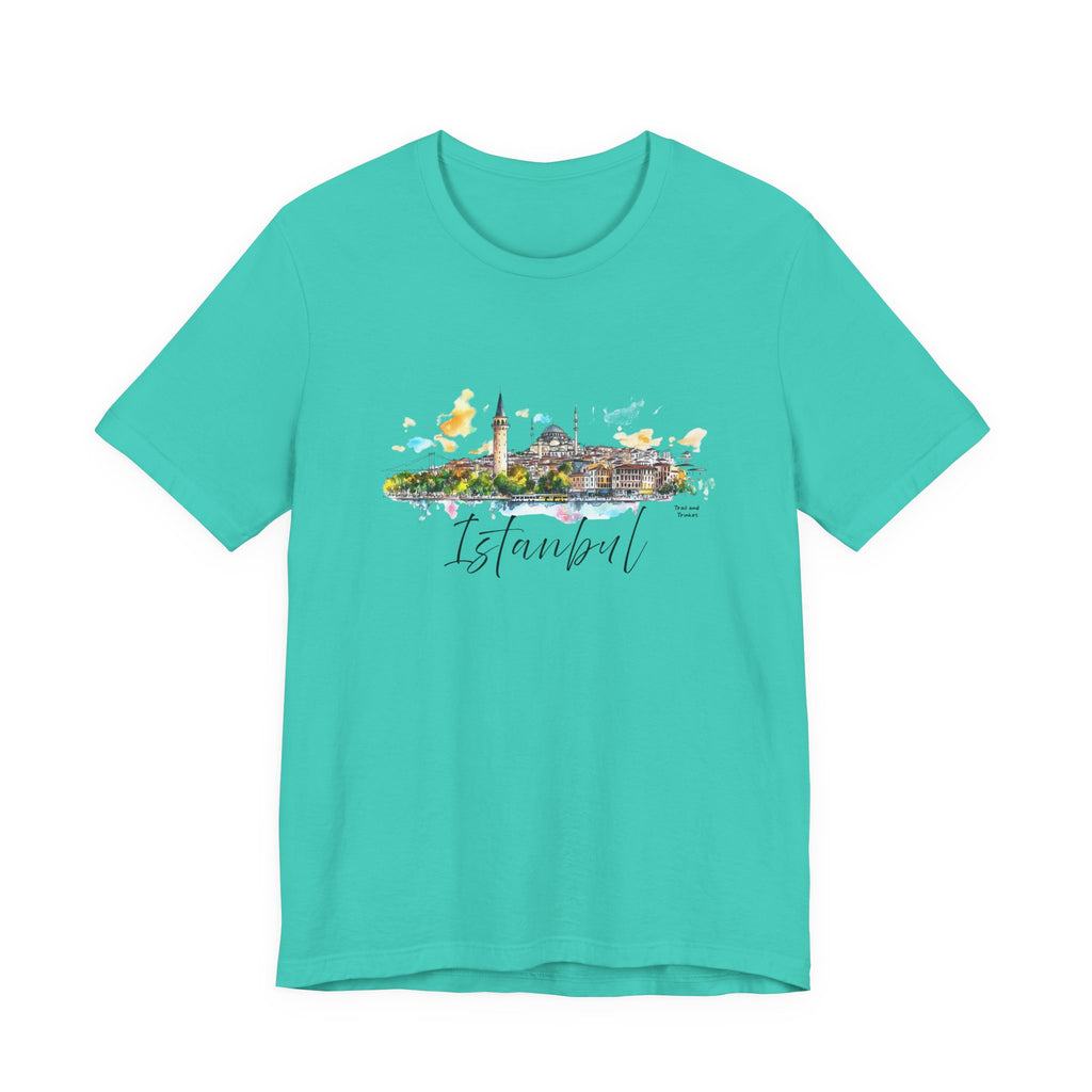 Istanbul T-Shirt – Watercolor Skyline