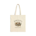 Barcelona España Vintage Cotton Tote Bag