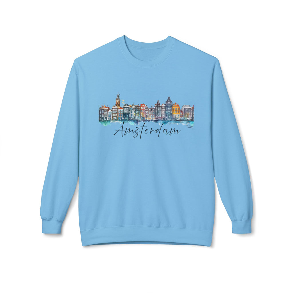 Amsterdam Sweatshirt – Watercolor Skyline