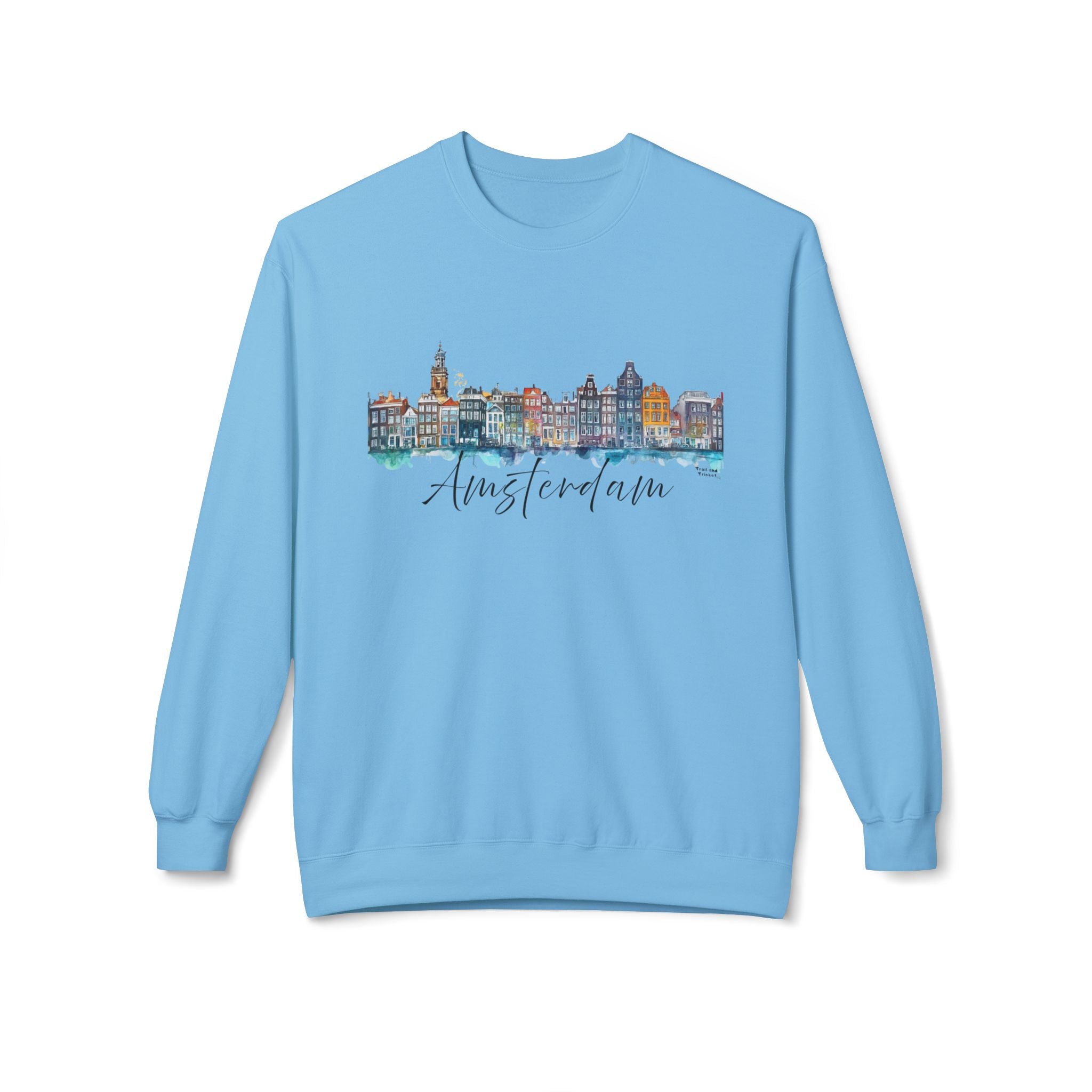Amsterdam Sweatshirt – Watercolor Skyline