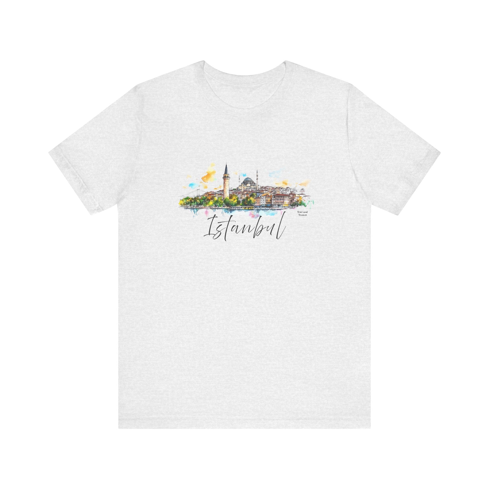 Istanbul T-Shirt – Watercolor Skyline
