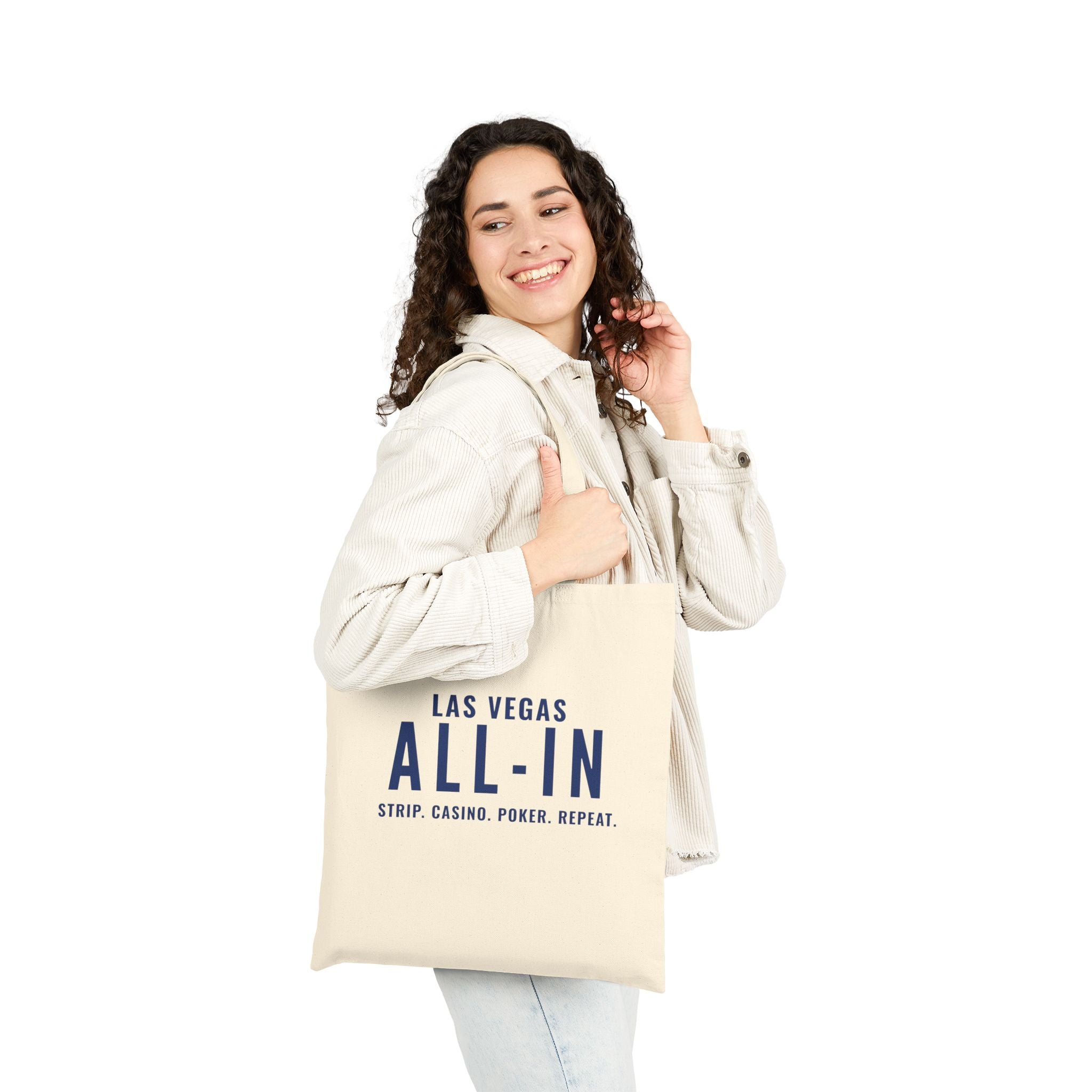 Las Vegas "ALL-IN" Cotton Canvas Tote | Rhythm & Route Collection