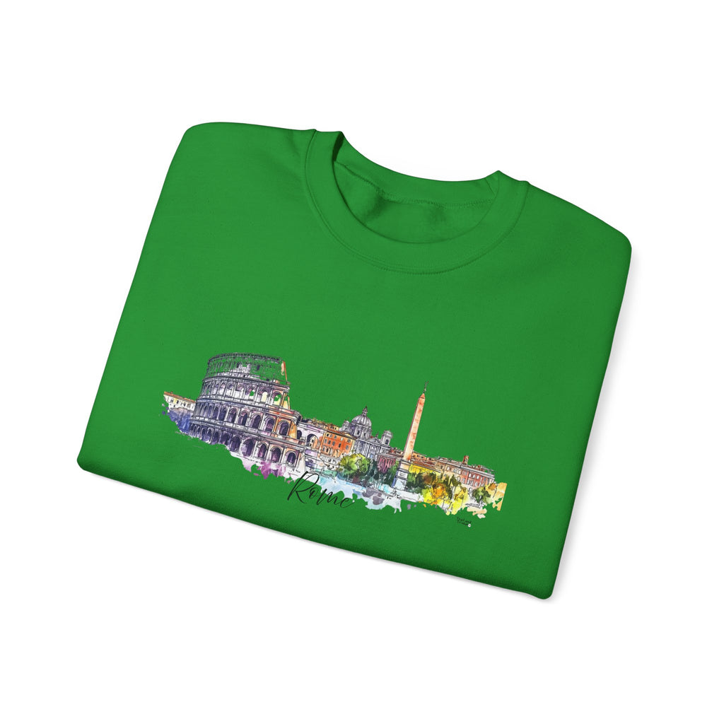 Rome Sweatshirt – Watercolor Skyline