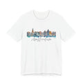 Amsterdam T-Shirt – Watercolor Skyline