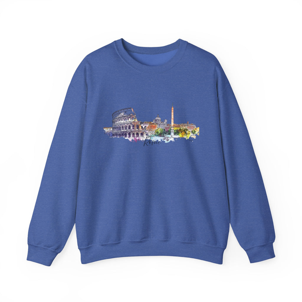 Rome Sweatshirt – Watercolor Skyline