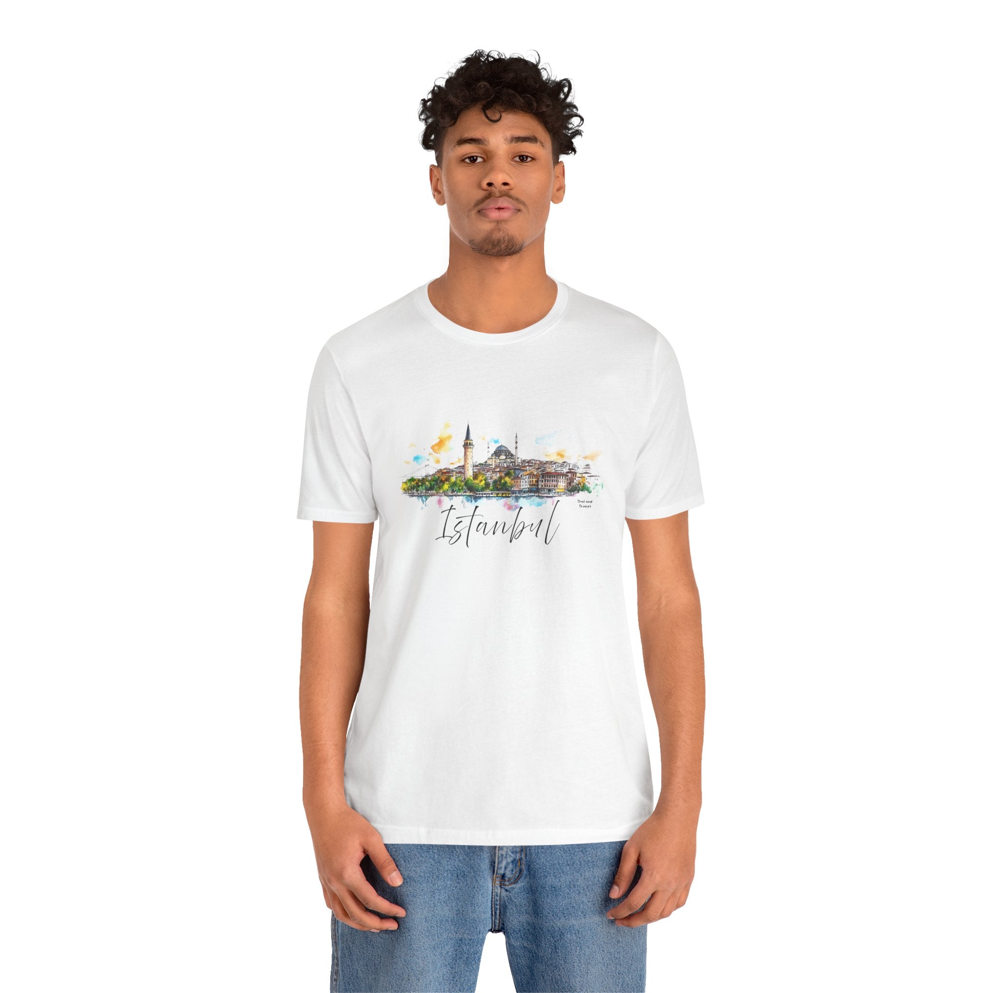 Istanbul T-Shirt – Watercolor Skyline